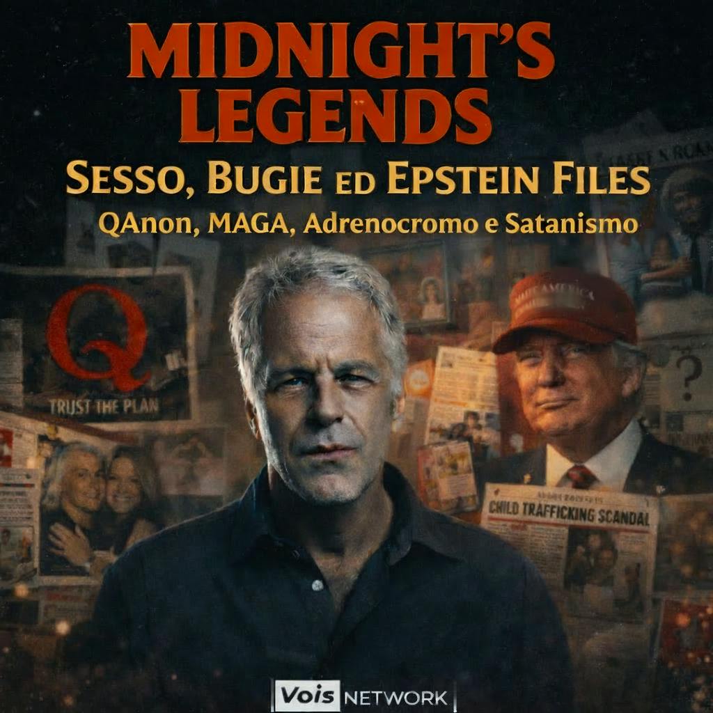 S02 E22 Sesso, Bugie ed Epstein Files - Maga, QAnon, Adrenocromo e Satanismo S02 E22 Sesso, Bugie ed Epstein Files - Maga, QAnon, Adrenocromo e Satanismo