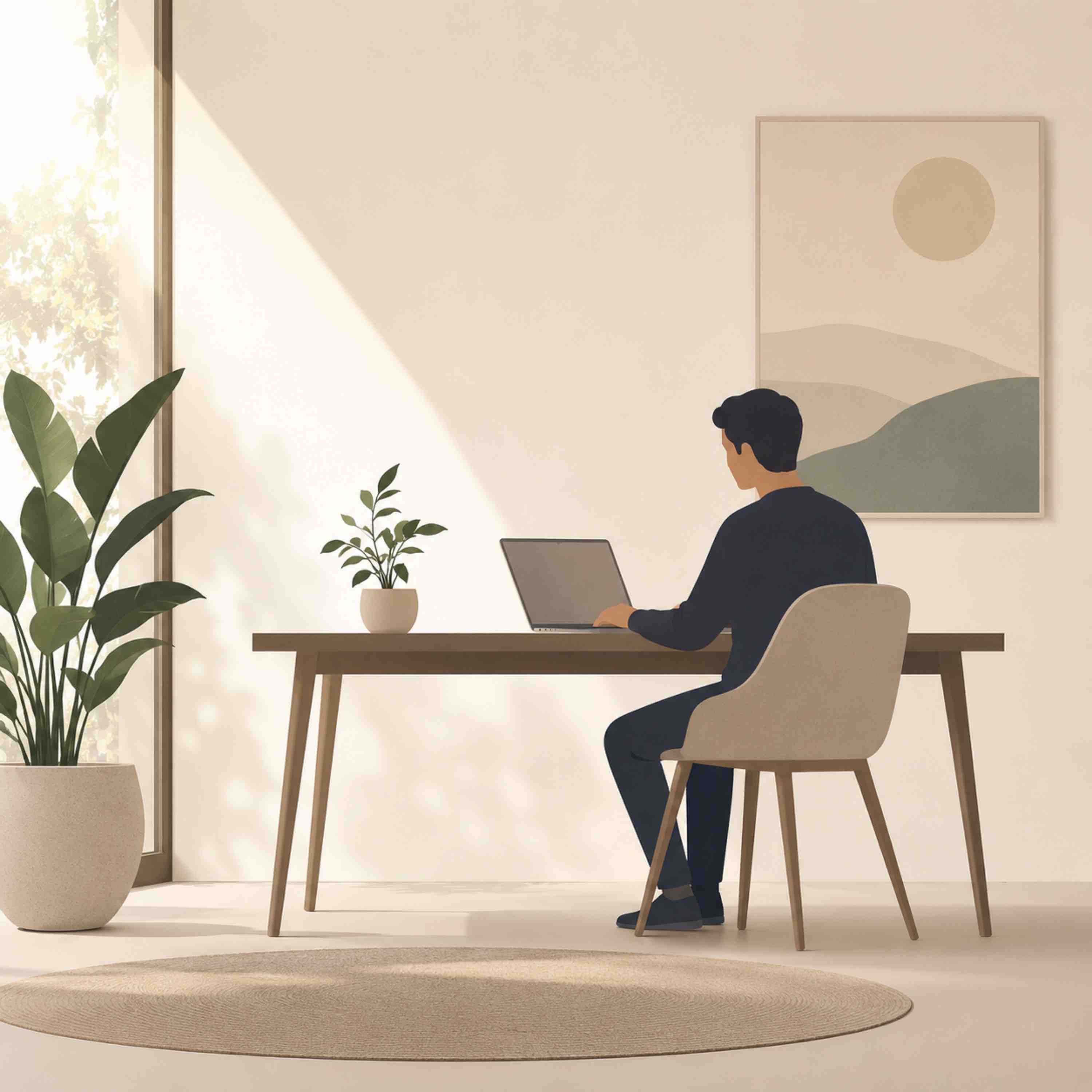 2055: How a Minimalist Workspace Can Improve Productivity by Luke Smith on Minimalist Workspace