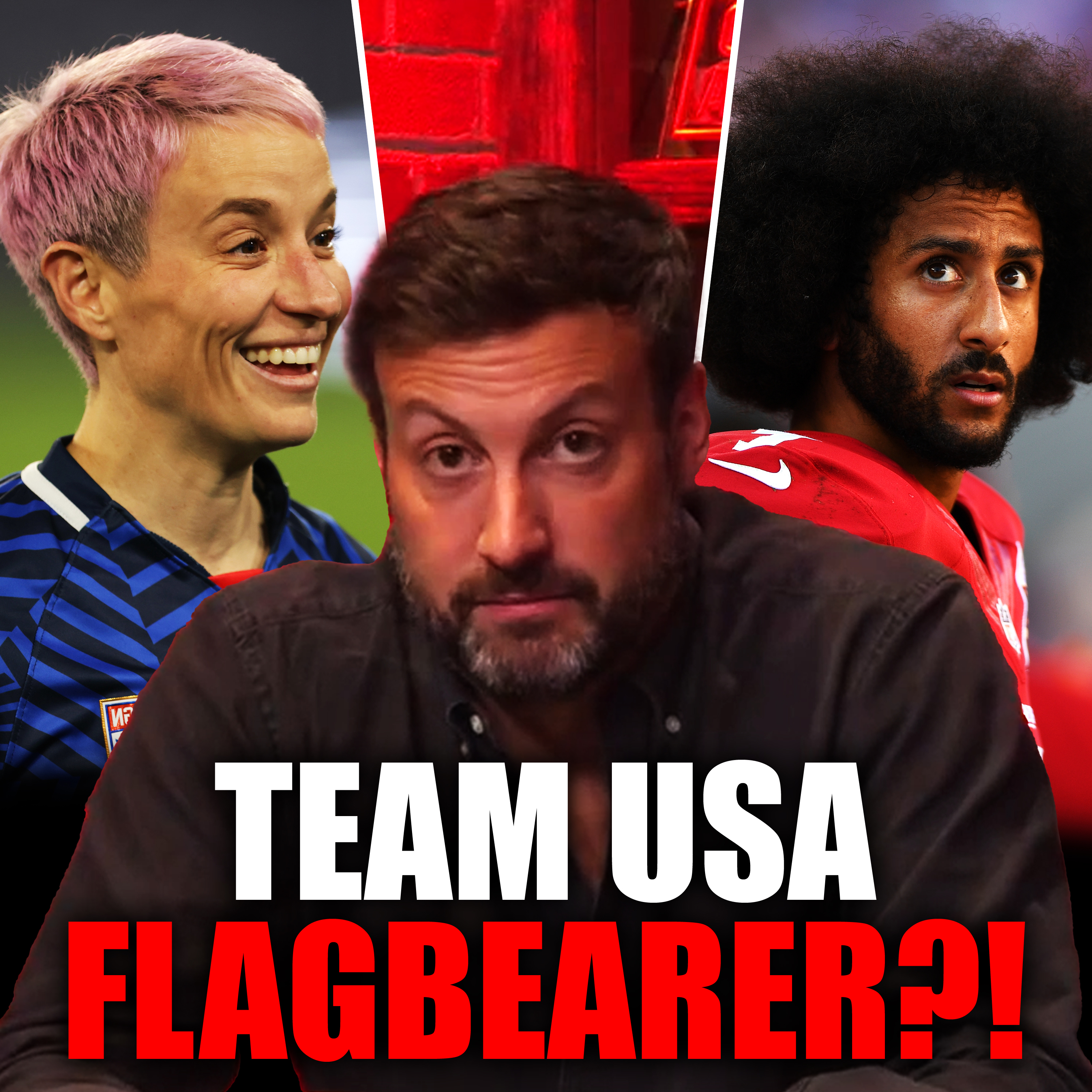 Colin Kaepernick Playing QB For Team USA?, Hot Mic CFB Predictions + John McClain & Michael "The Fort"  McKenry | episode artwork