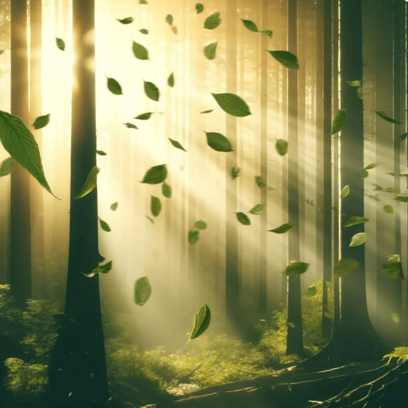 Susurros del Viento: Abrace la Calma del Bosque