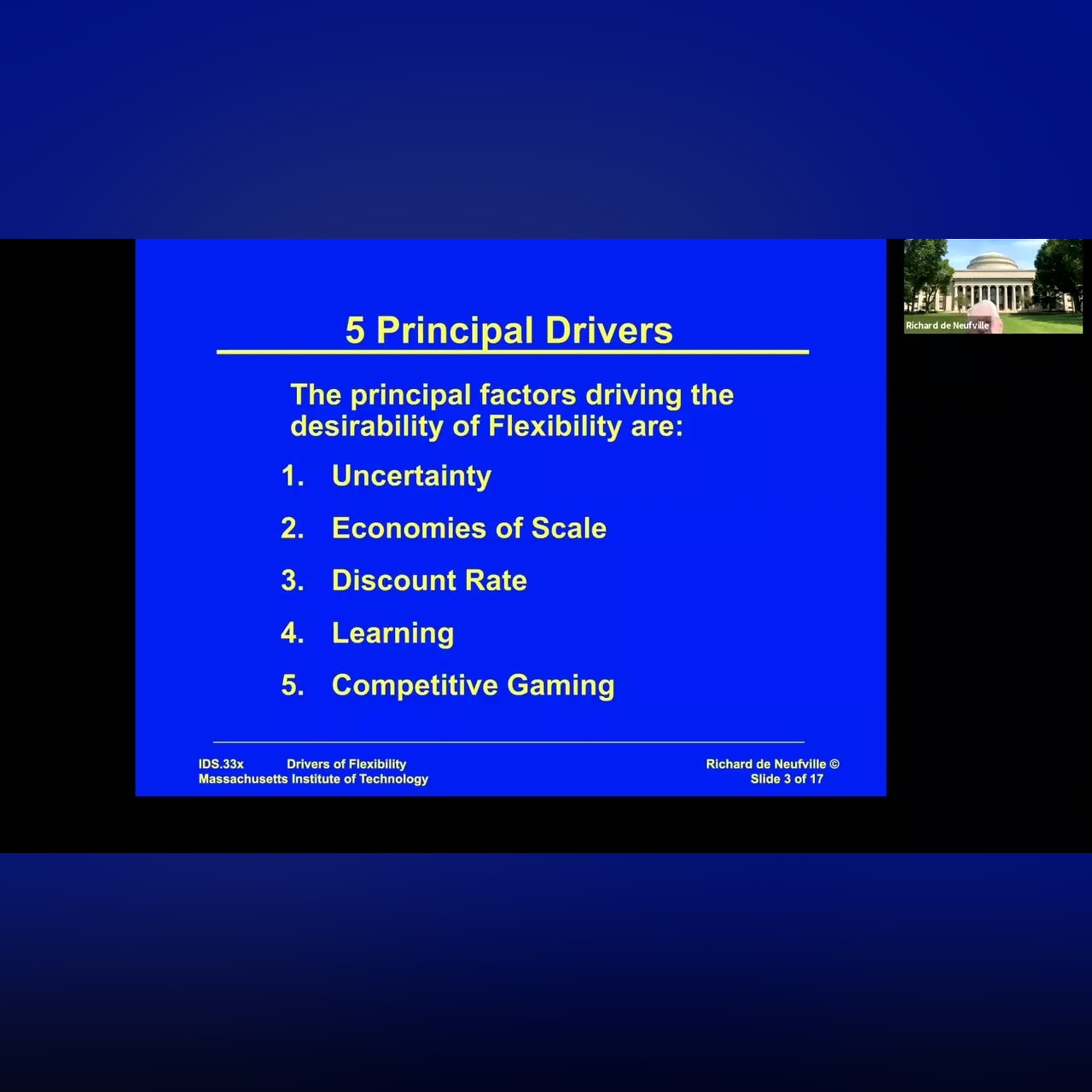 Unit 7: Drivers of Flexibility, Video 1: Five Main Drivers—Uncertainty is Most Important
