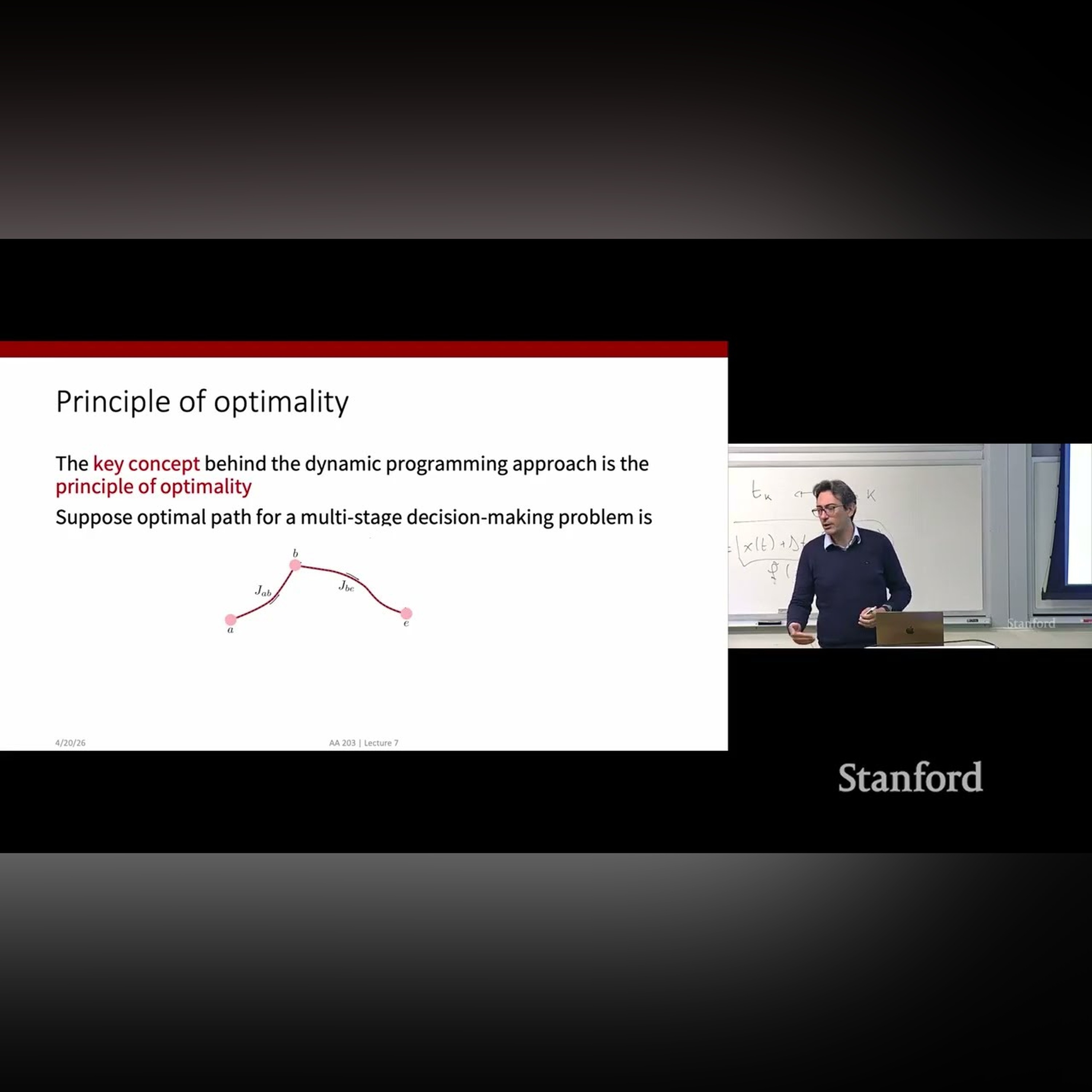 Stanford AA203 Optimal and Learning-Based Control | Spring 2026 | Lecture 7: Dynamic Programming