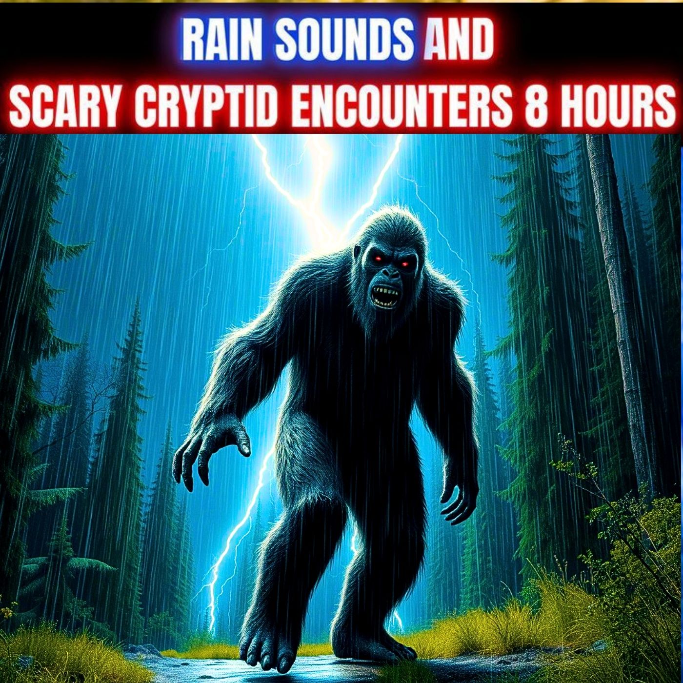 Scary Cryptid Encounter Horror Stories In The Rain 8 HOURS To Help You Fall Asleep episode artwork