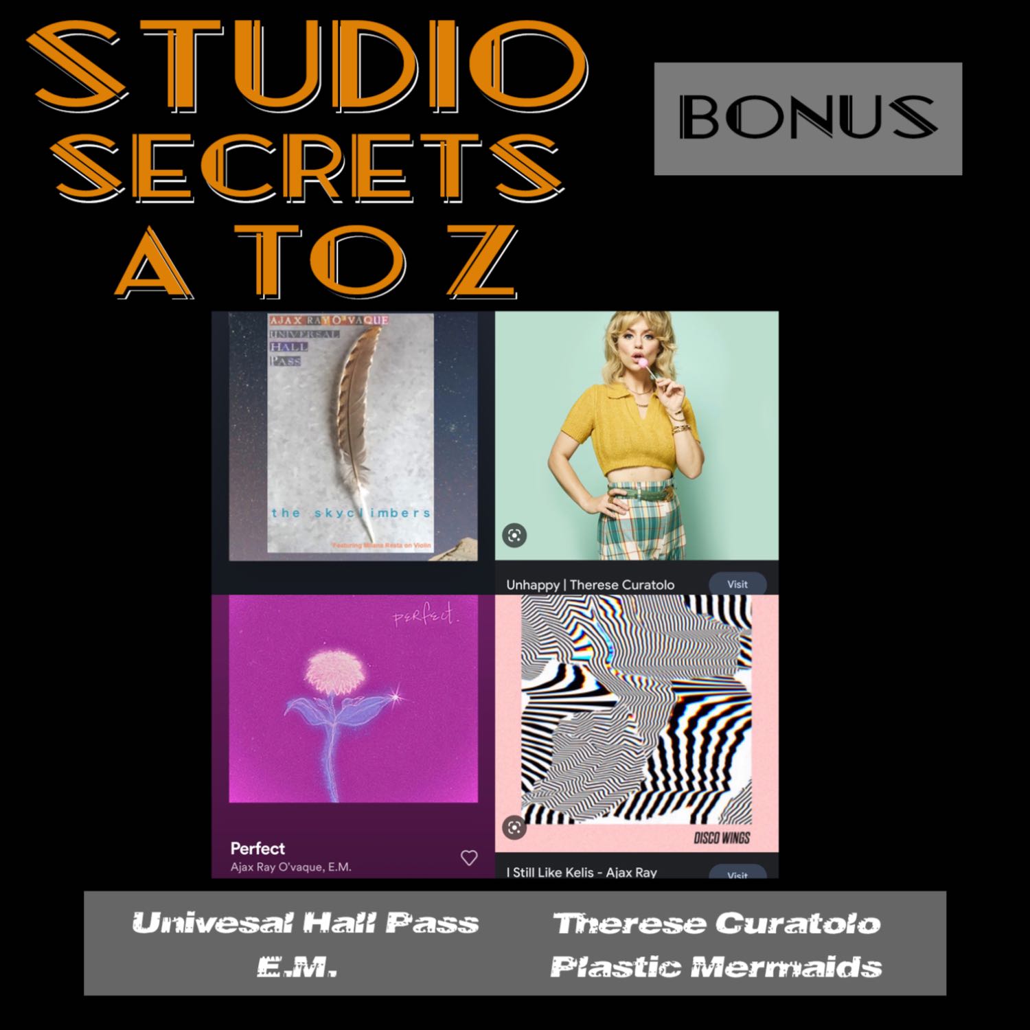 Studio Secrets A to Z - Universal Hall Pass - Therese Curatolo - E.M. - Plastic Mermaids episode artwork