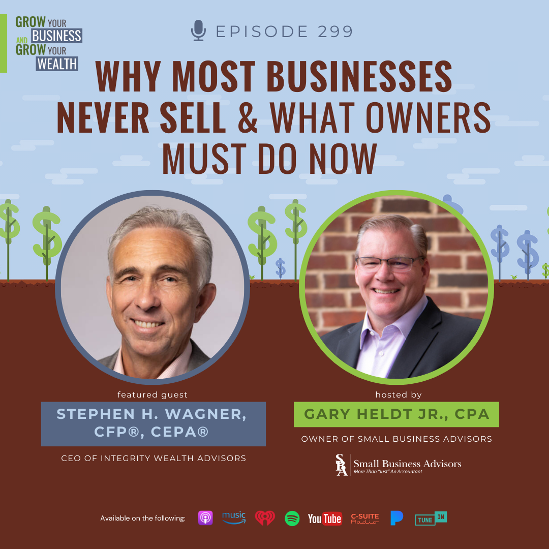 Episode 299:  Why Most Businesses Never Sell and What Owners Must Do Now