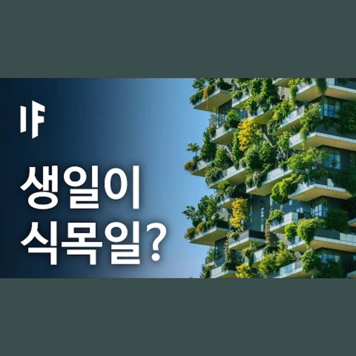 만약에 우리가 생일에 나무 한 그루씩 심는다면? | 만약에 What If Korea episode artwork