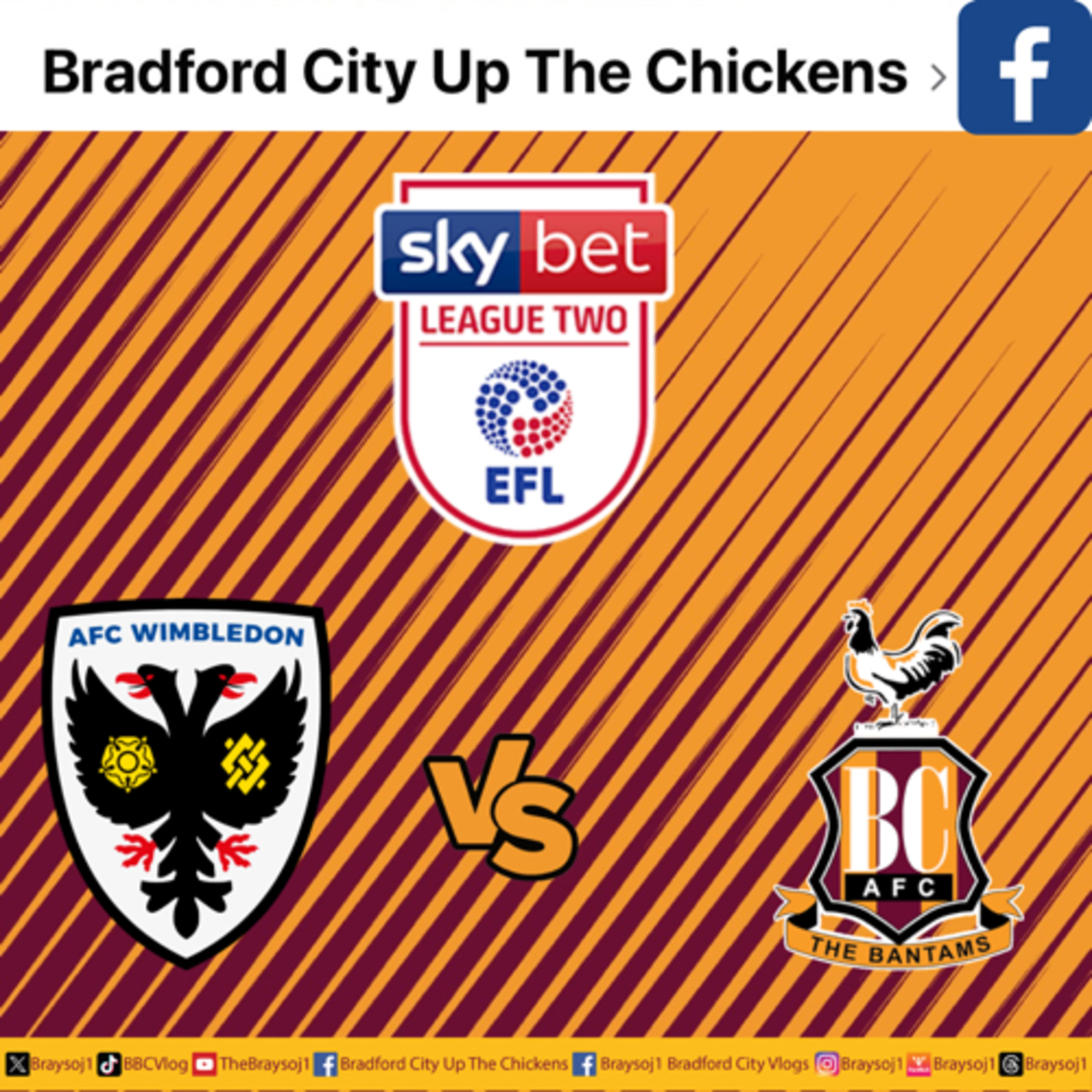 Ep 4) AFC Wimbledon vs Bradford City post match chat and rubbish commentary, #AFCW #bcafc #efl episode artwork