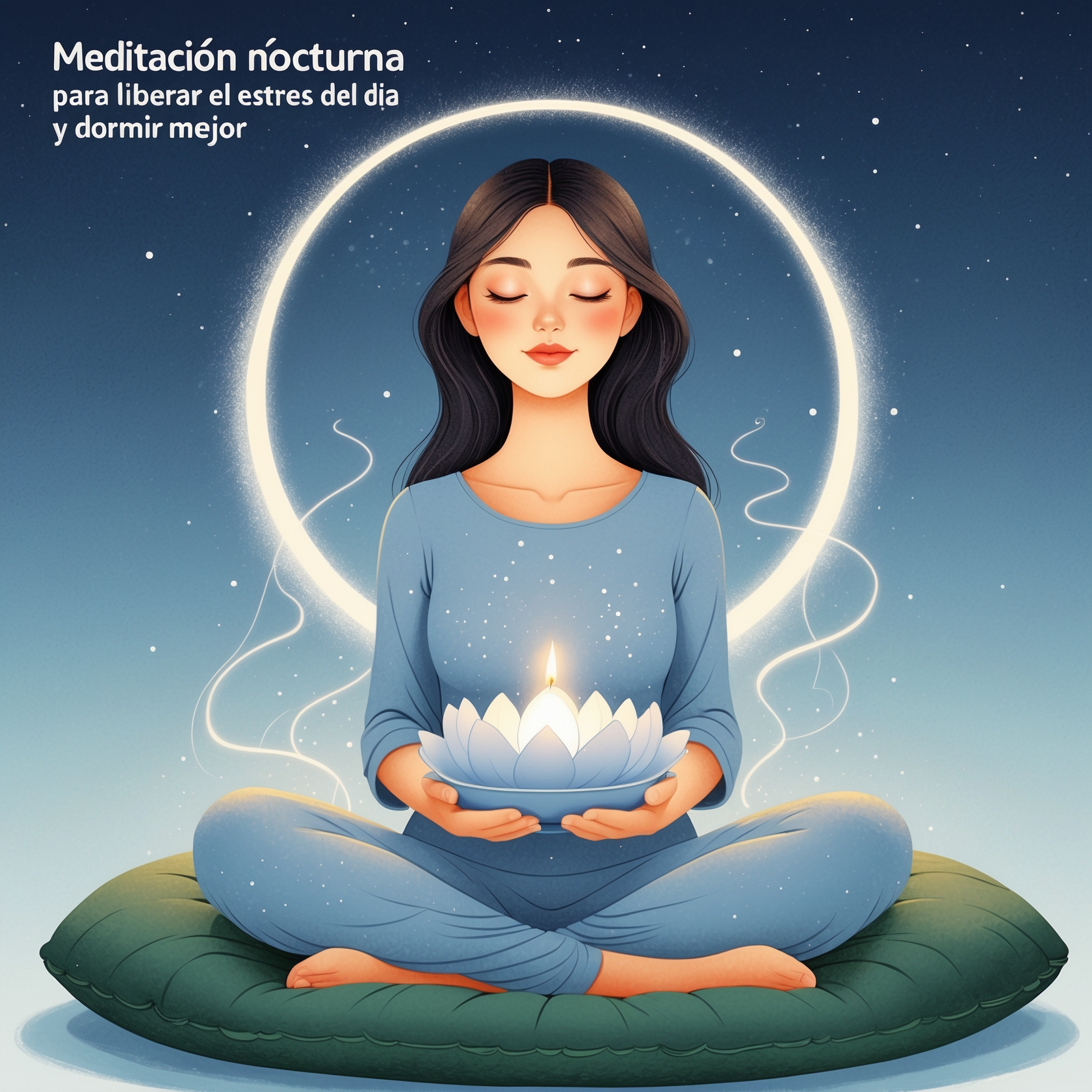 Meditación Nocturna para Liberar el Estrés del Día y Dormir Mejor