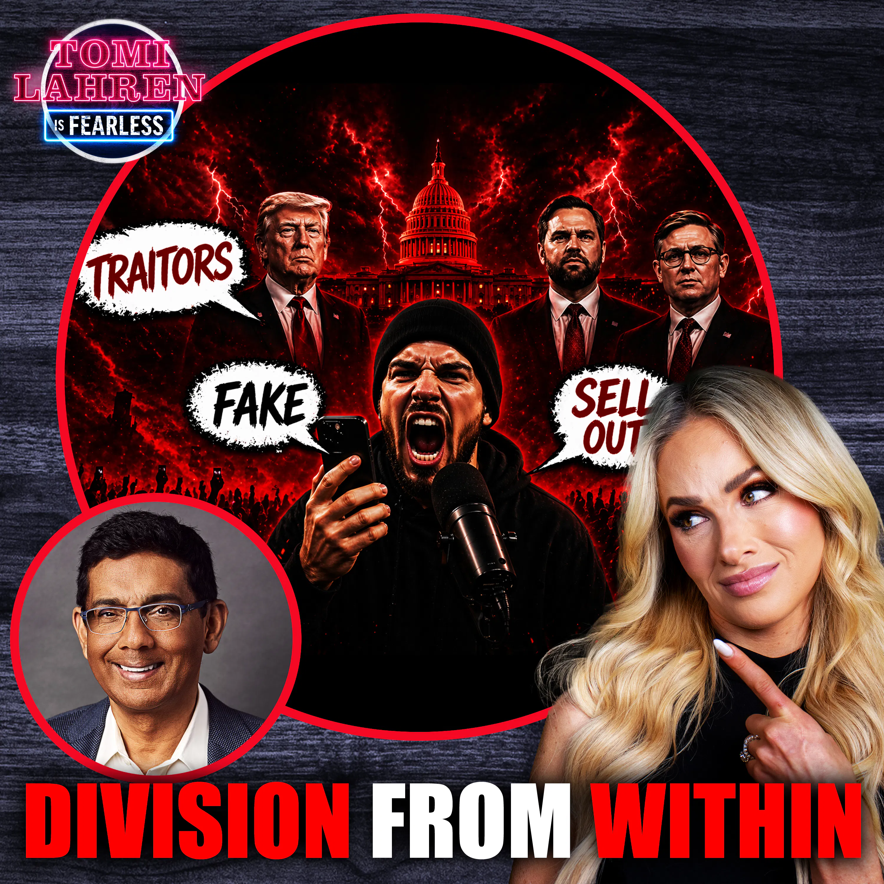 DIVISION ON THE RIGHT: Tomi Lahren & Dinesh D’Souza on Iran, Israel & Immigration episode artwork