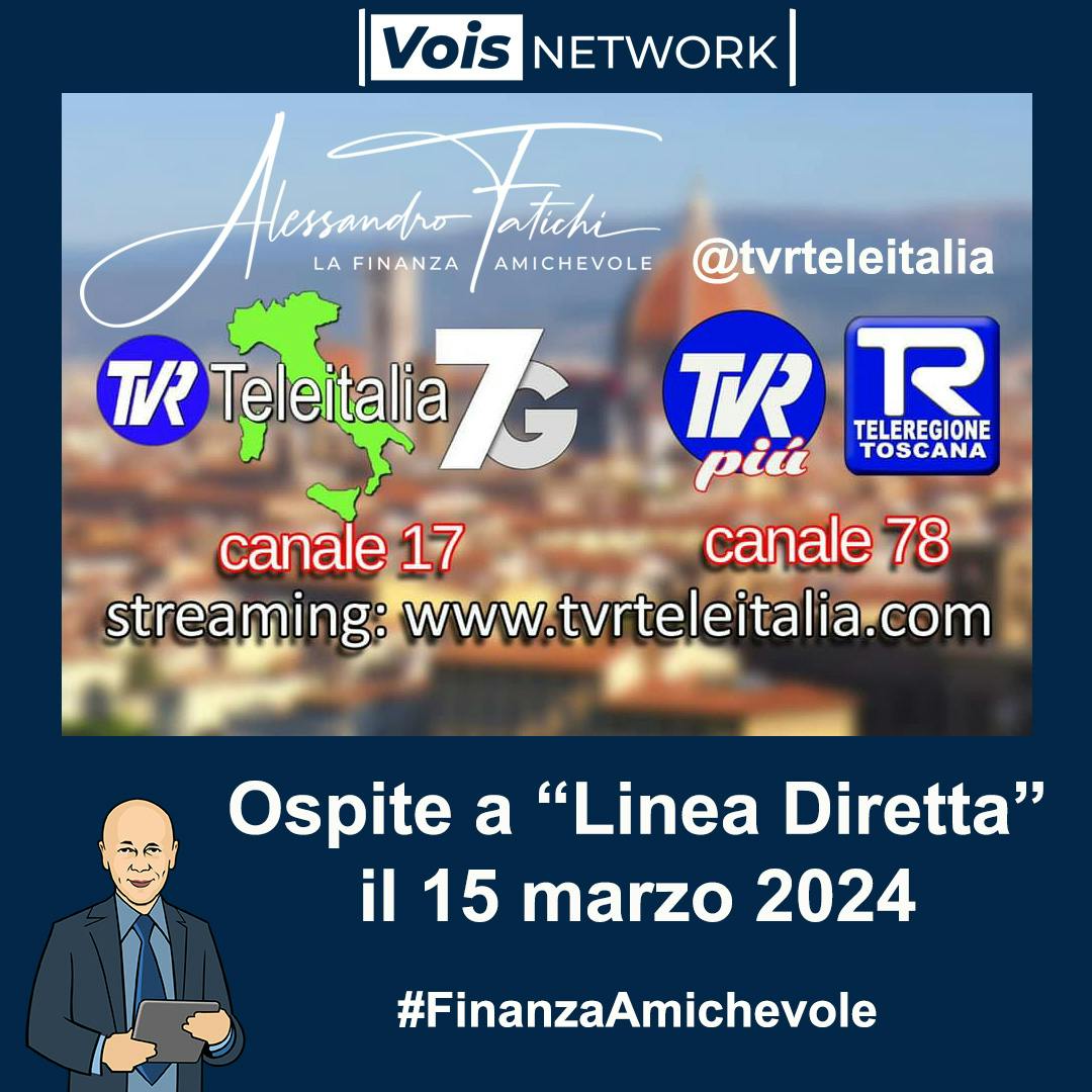 Puntata di Linea Diretta del 15 marzo 2024 TVR Teleitalia e TVR Più Teleregione Toscana