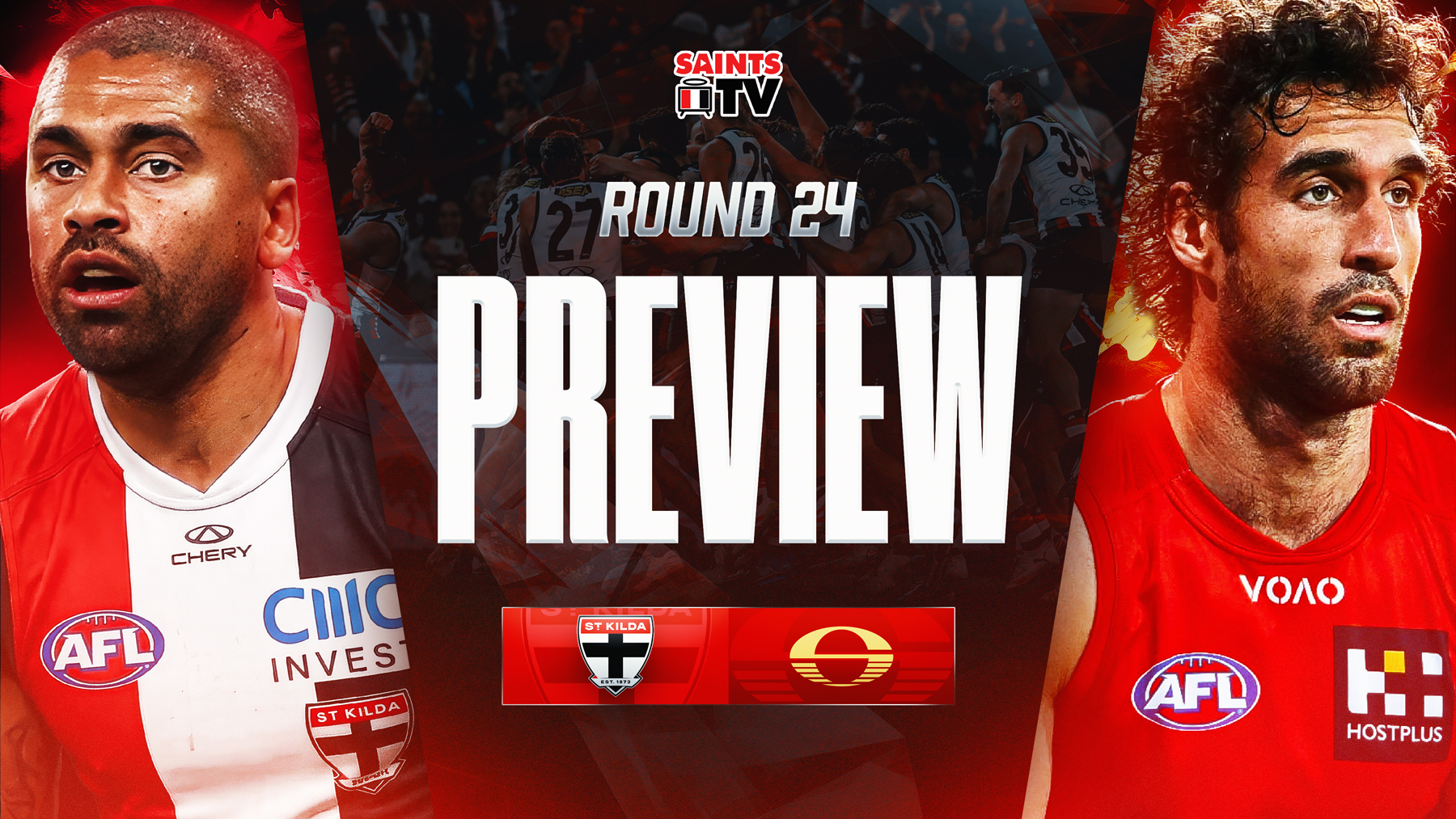 Brad Hill's 300th | St Kilda v Gold Coast | ROUND 24 PREVIEW episode artwork