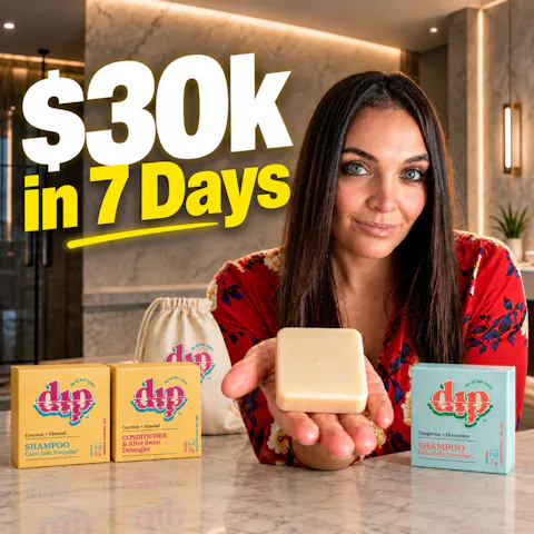 Cover art for She Made $30,000 in Her First Week Selling Shampoo Bars (Without Running Ads) (Part 1/2)