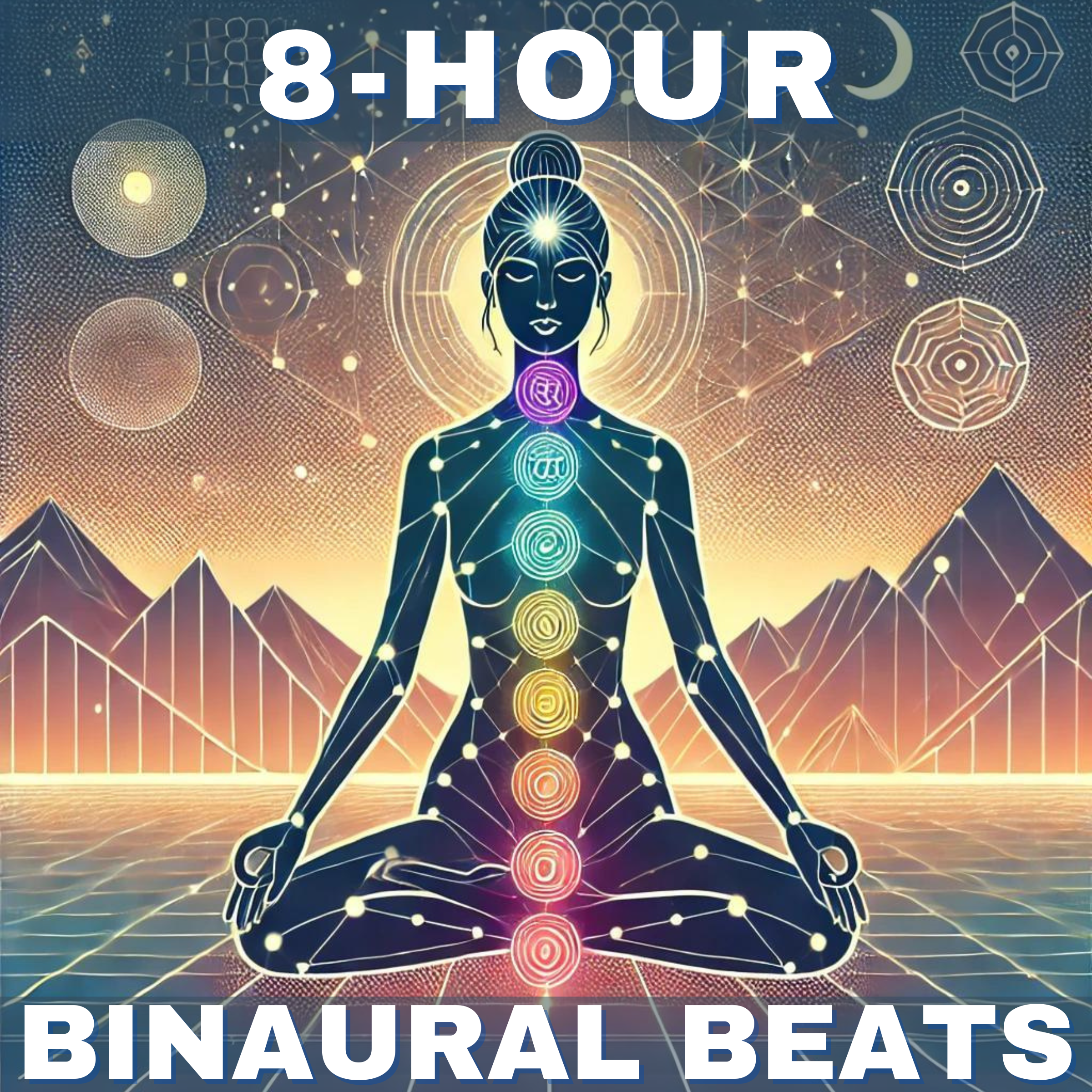 ⛲ Tranquil Healing Waterfall | 8 hours of Ambient Sleep Music with [8 Hz] Theta Waves for Deep Relaxation & Inner Healing 💤