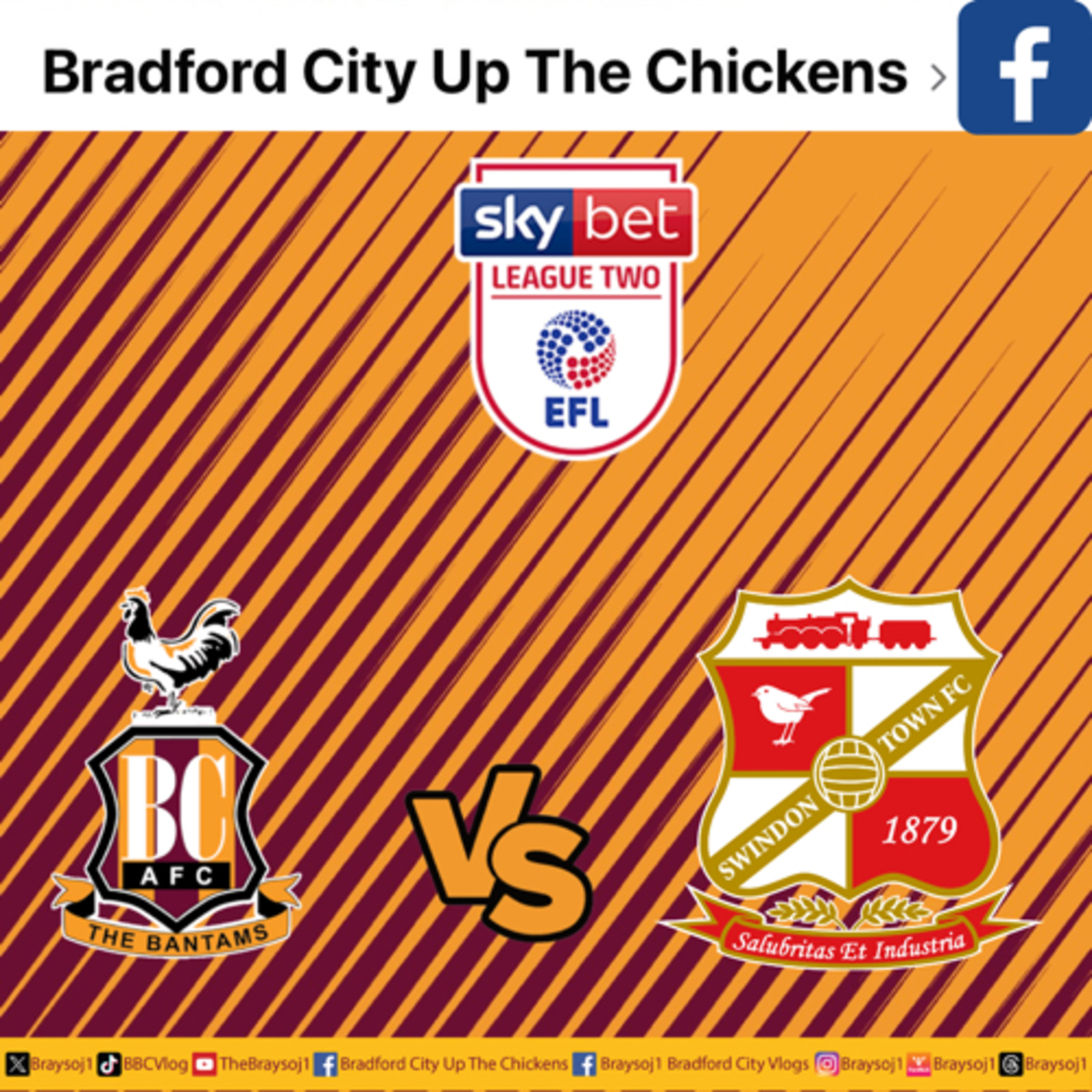 Ep 1) Bradford vs Swindon town post match #bcafc #stfc #efl episode artwork