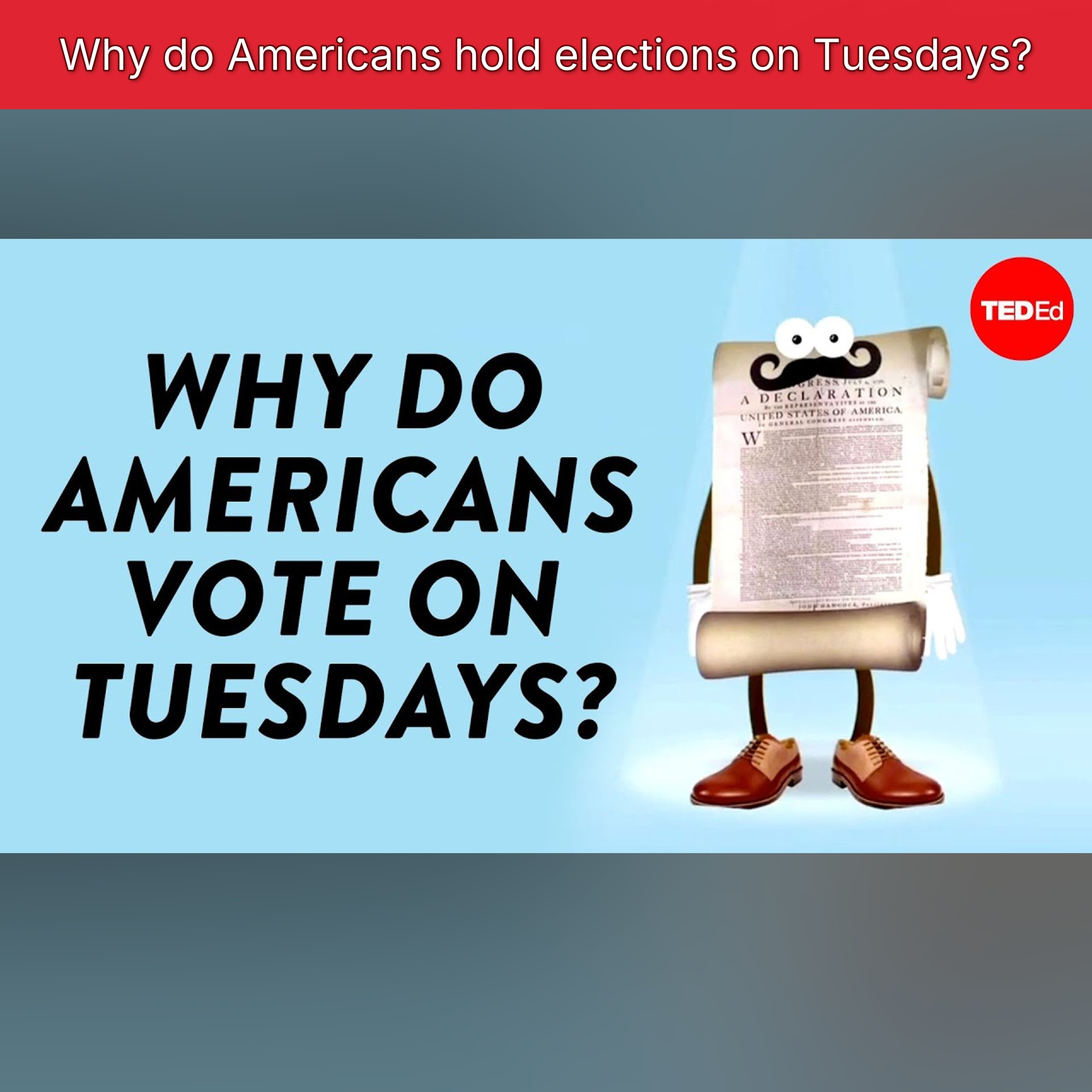 Why do Americans hold elections on Tuesdays? episode artwork