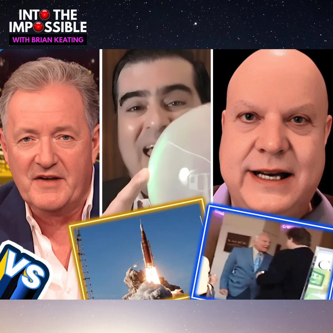 You're full of SHIT! Piers Morgan & Brian Keating take down Moon Landing Denier episode artwork
