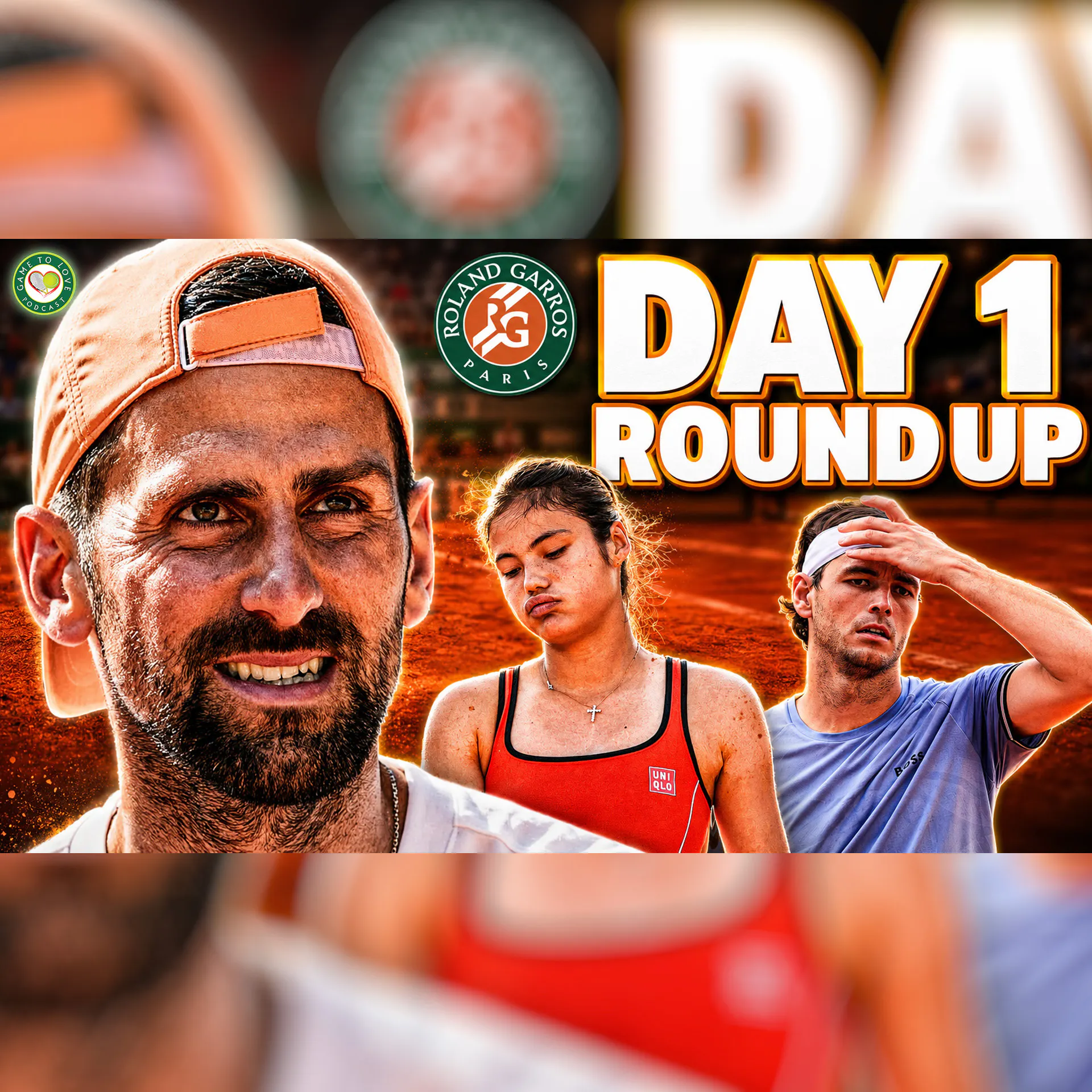 Djokovic SURVIVES Thriller 🔥 Fritz & Raducanu CRASH OUT 😲 | Roland Garros 2026 | GTL Tennis Podcast episode artwork