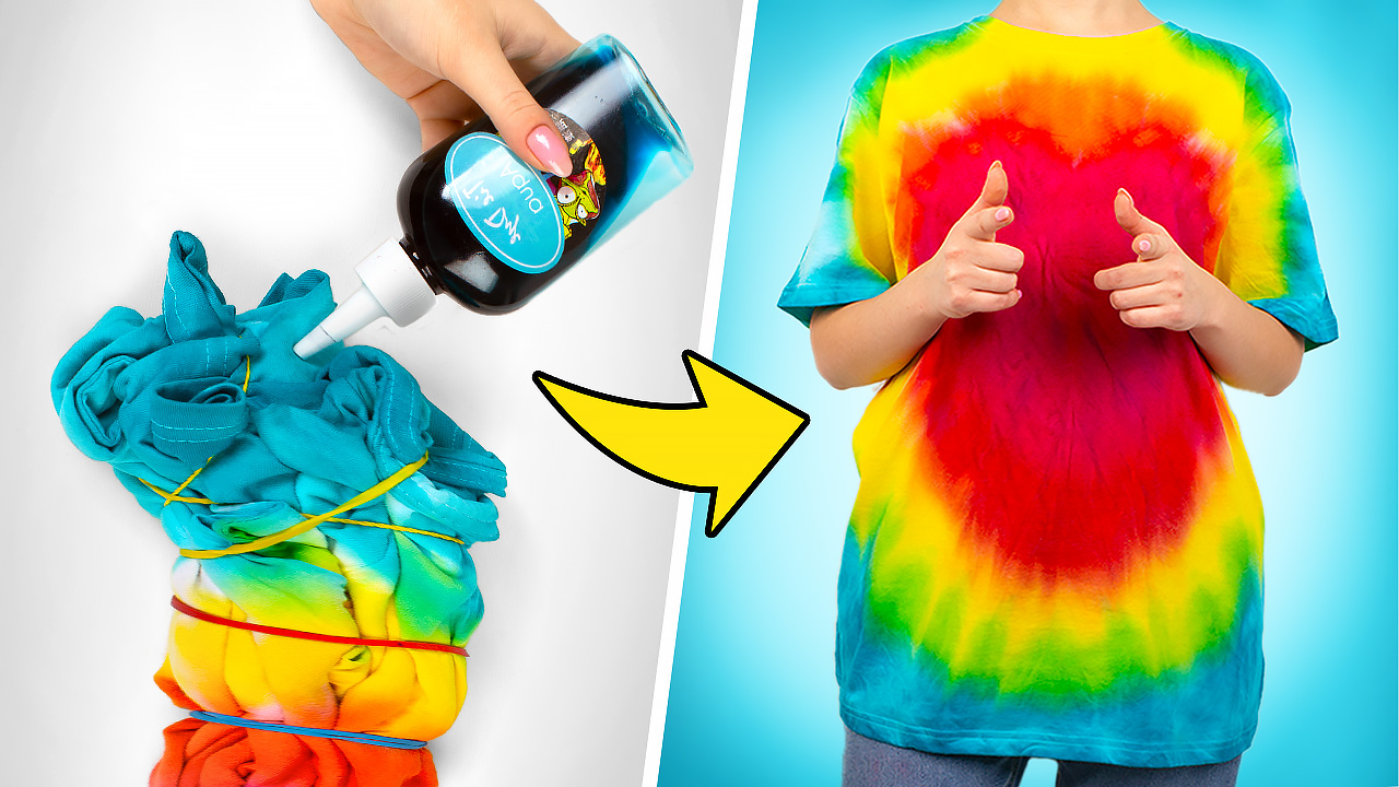 Tie-Dye T-Shirts in 3 Easy Ways! Fun & Colorful DIY!