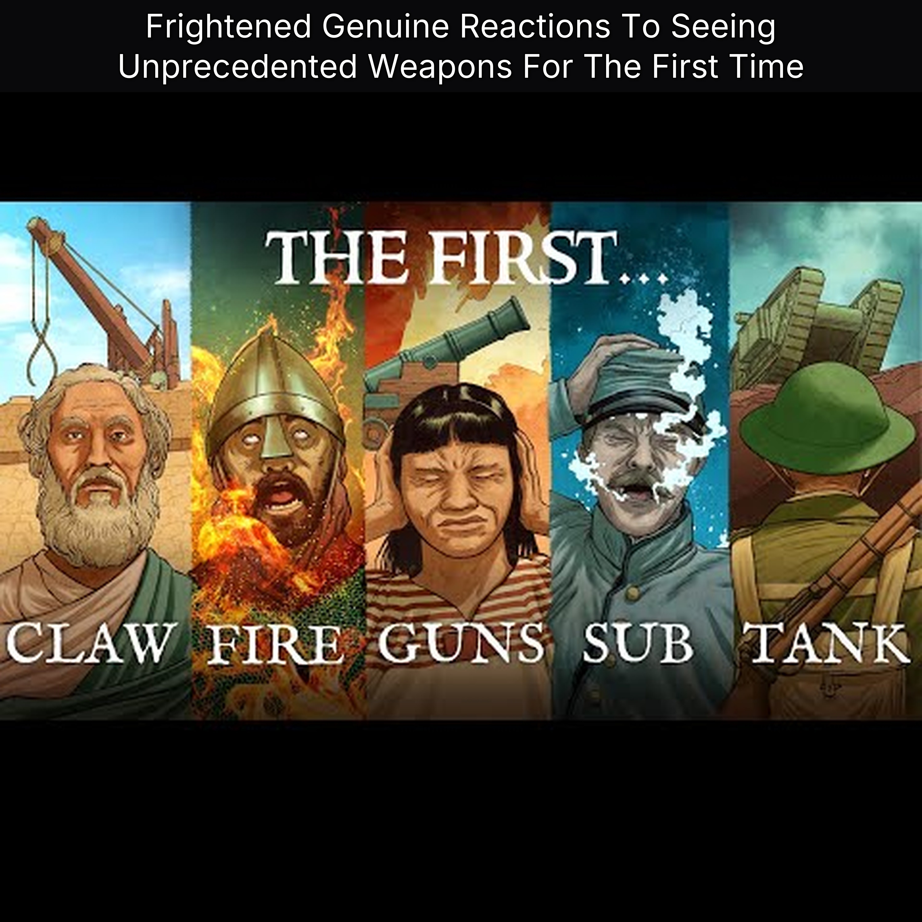 Frightened Genuine Reactions To Seeing Unprecedented Weapons For The First Time episode artwork
