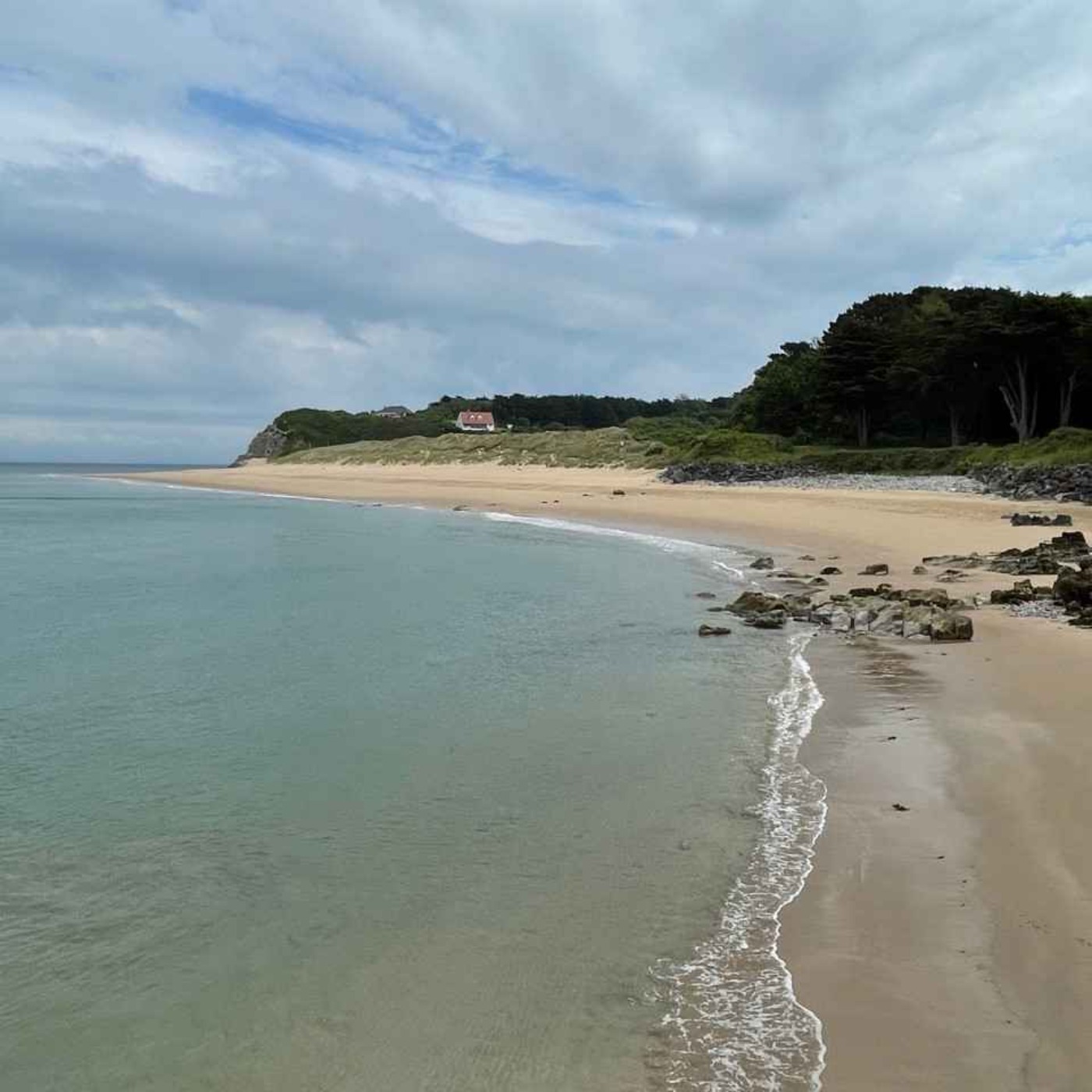 Sound Escape 74: by memerised by waves lapping a sandy beach on a holy island