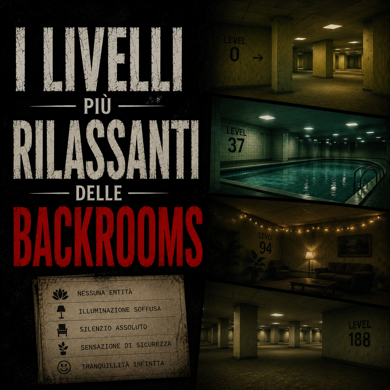 I 5 livelli più RILASSANTI e SICURI delle Backrooms episode artwork