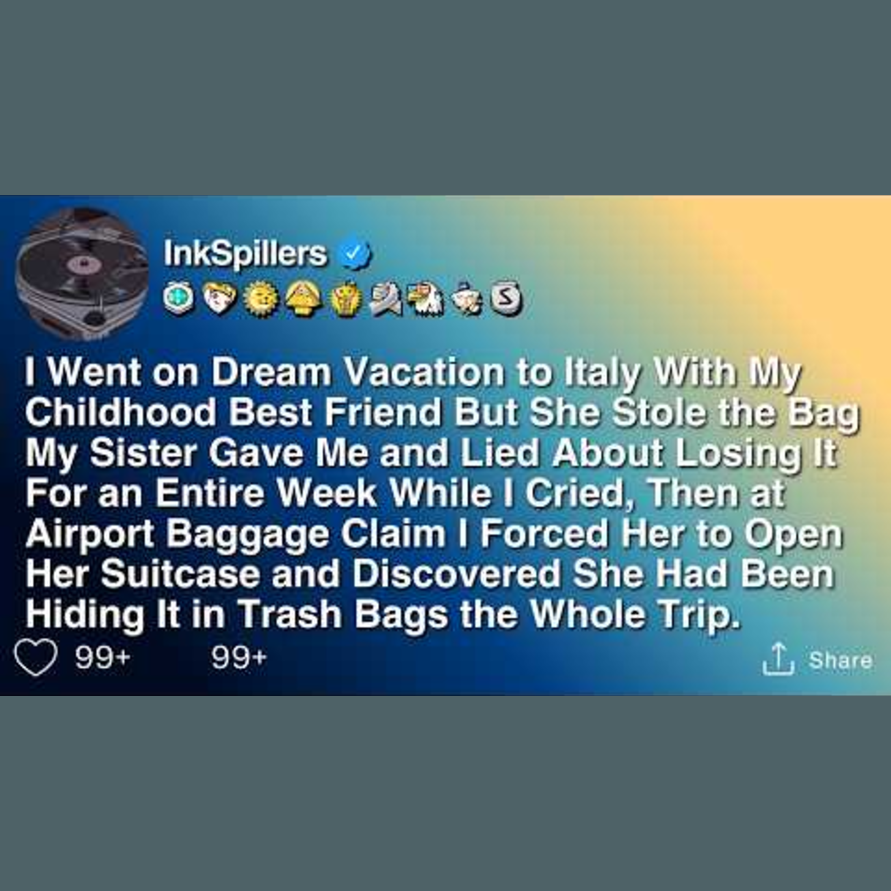 Dream Vacation to Italy Turns into a Stolen Bag Saga with Best Friend