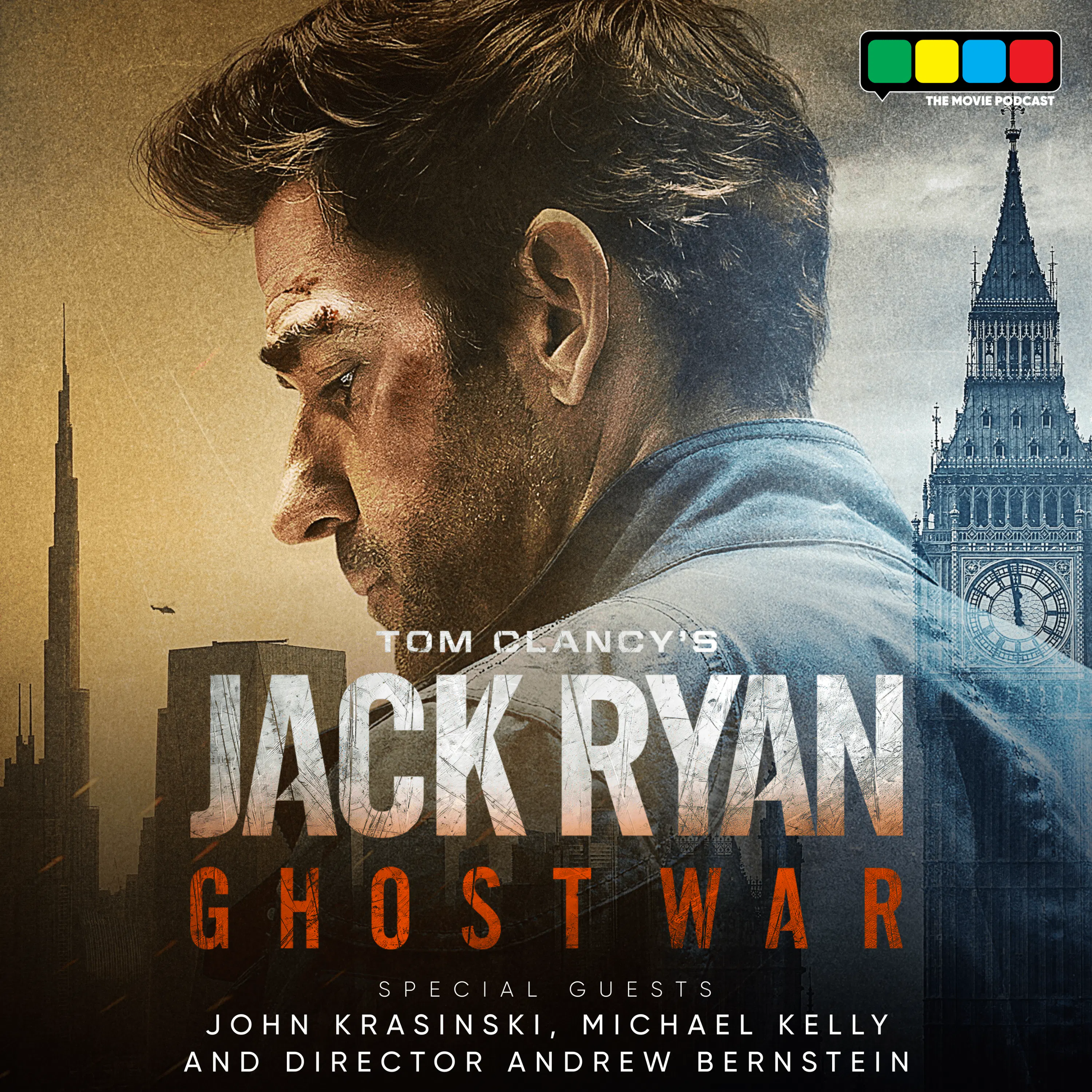 Interview with John Krasinski, Michael Kelly, and Director Andrew Bernstein of Tom Clancy's Jack Ryan: Ghost War — The Movie Podcast cover