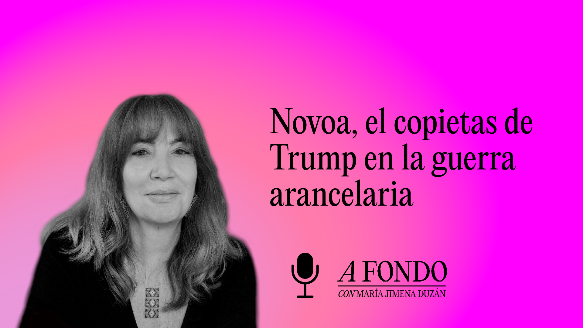 Novoa, el copietas de Trump en la guerra arancelaria