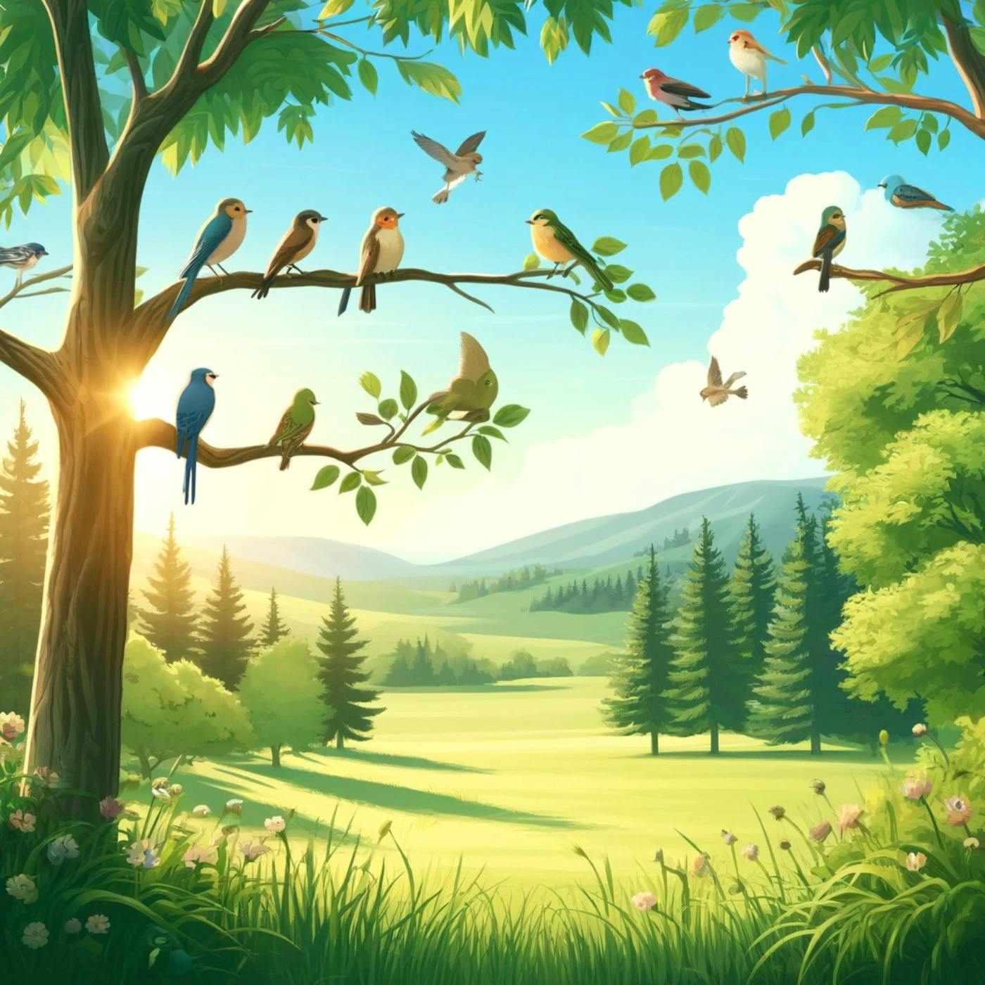 Serenidad Campestre: Cantos de Aves y Bienestar