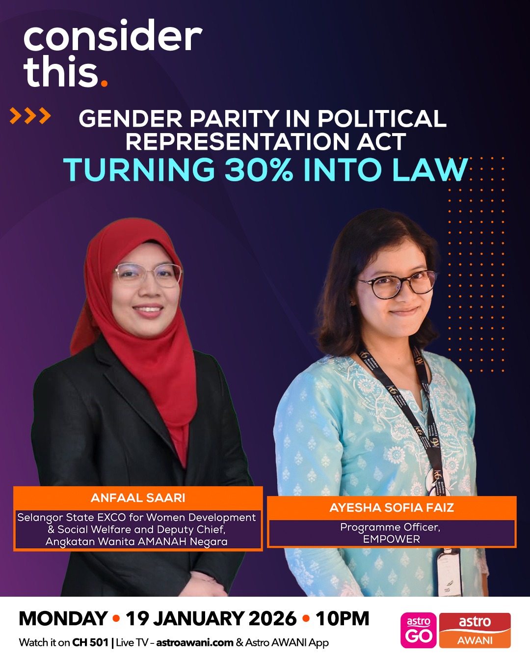 Consider This: Gender Parity in Political Representation Act — Turning 30% into Law