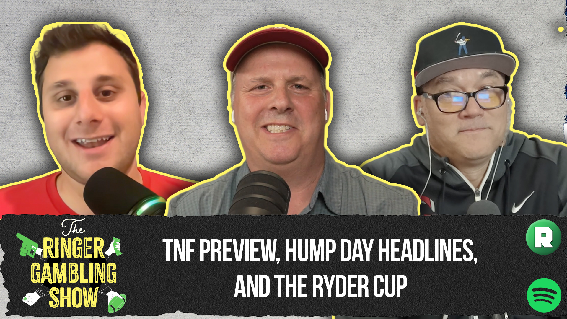 TNF Preview, Hump Day Headlines, and the Ryder Cup | The Ringer Gambling Show