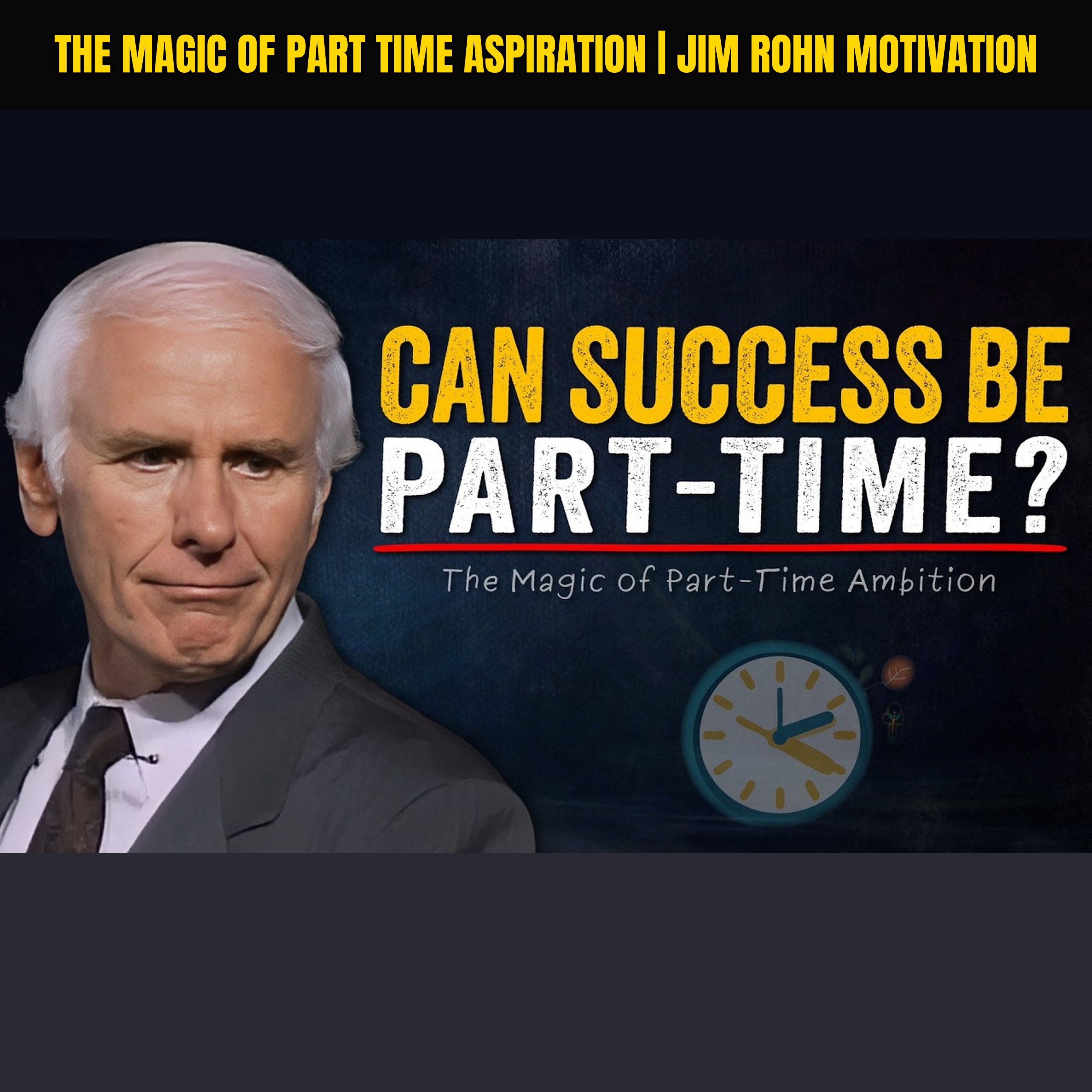The Magic of Part Time Aspiration | Jim Rohn Motivation
