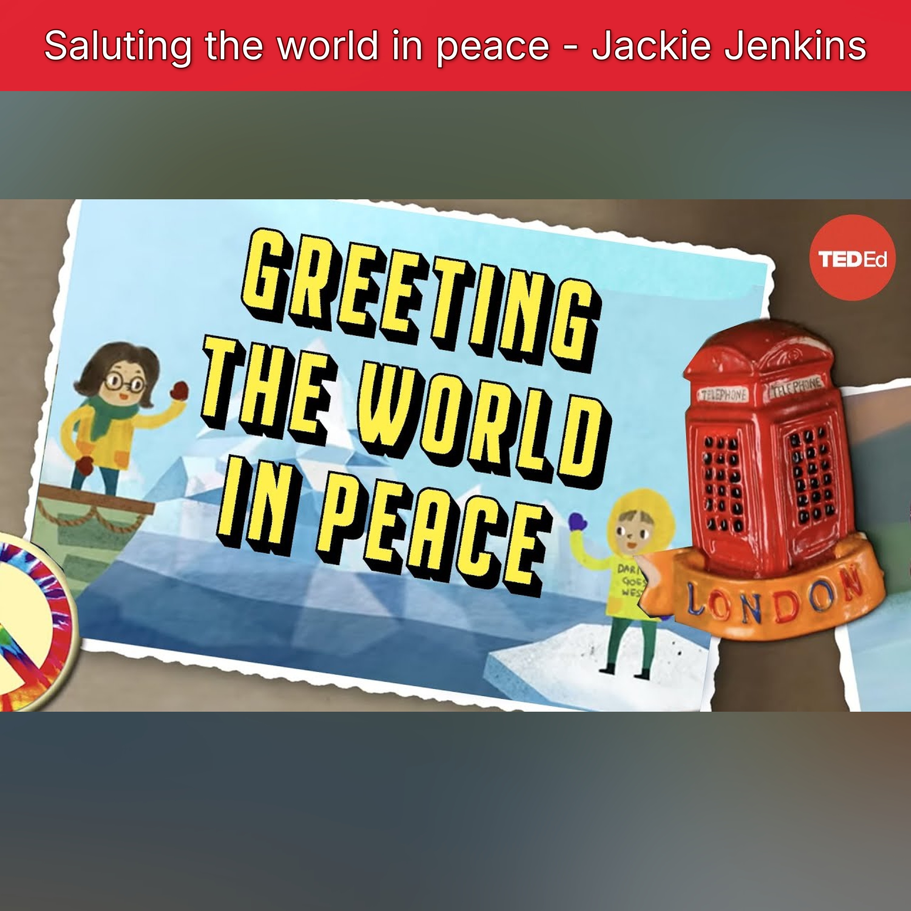 Saluting the world in peace - Jackie Jenkins episode artwork