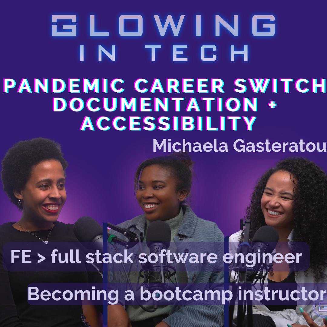 Michaela Gasteratou - Part 1: Pandemic career switch, leaving software consultancy, retraining from frontend to fullstack engineer, documentation + accessibility Michaela Gasteratou - Part 1: Pandemic career switch, leaving software consultancy, retraining from frontend to fullstack engineer, documentation + accessibility