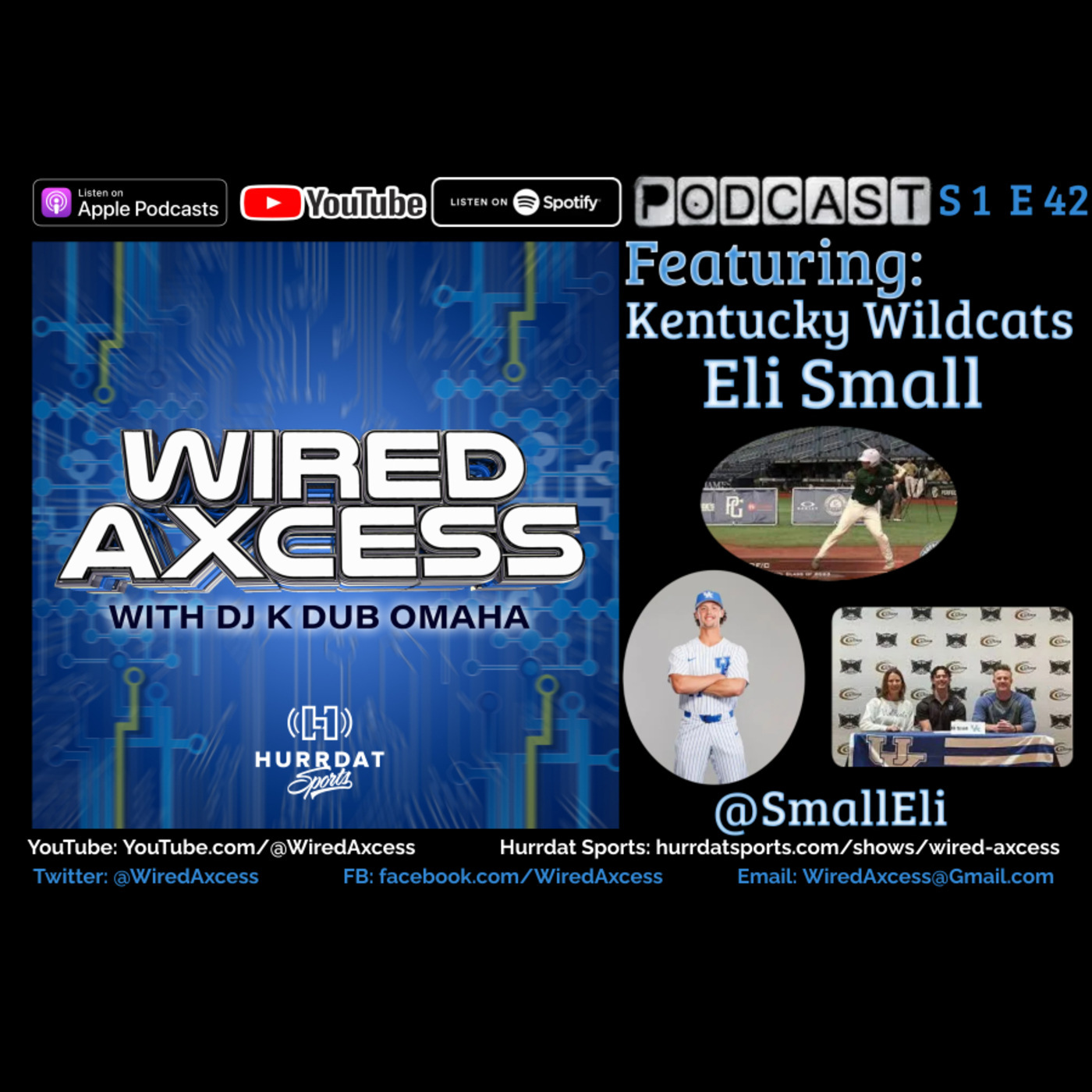 S 1 E 42 - Kentucky Wildcats Baseball Player Eli Small - Young Dreams with Out Of State Experiences to NCAA SEC Baseball episode artwork