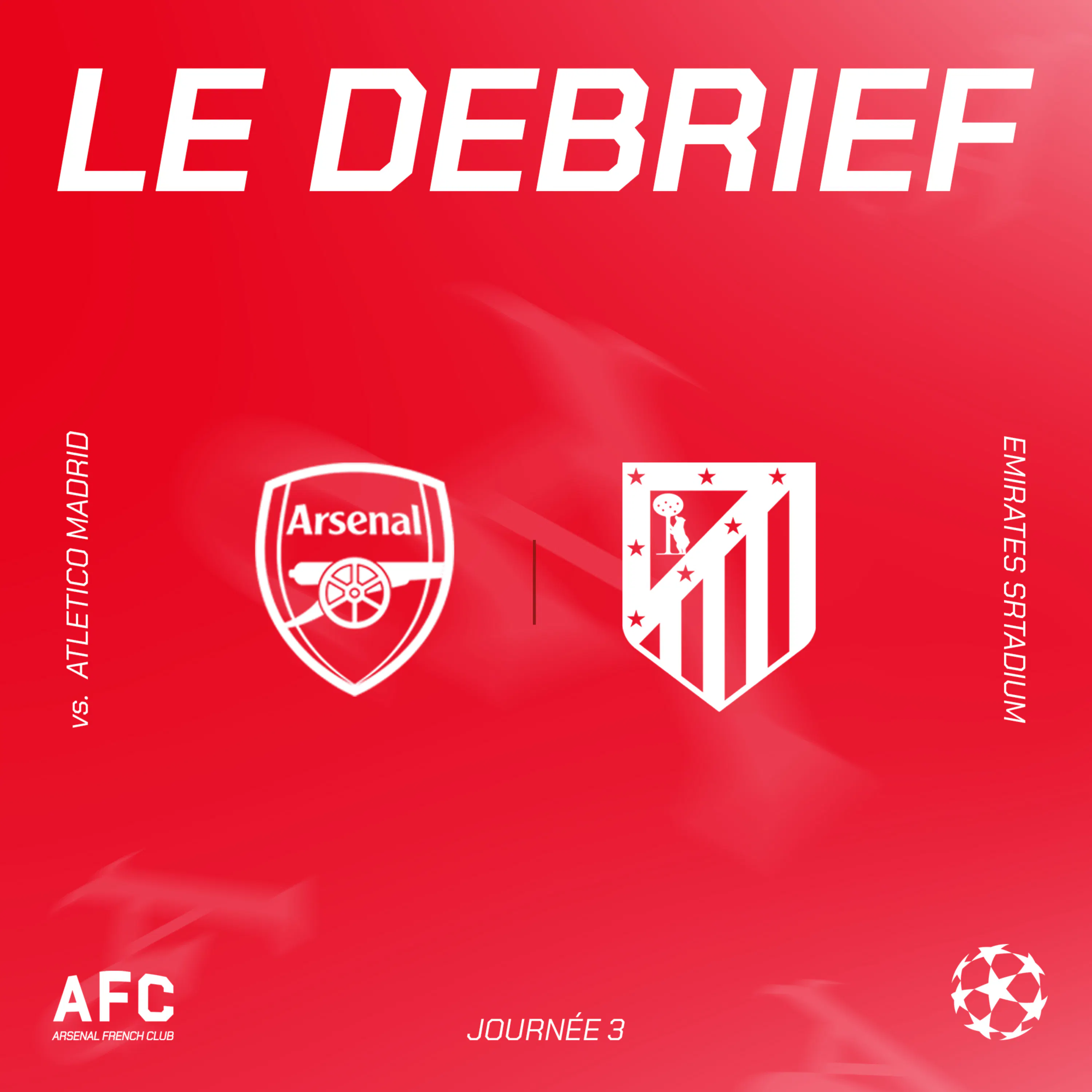 Le débrief : Arsenal vs Atletico Madrid