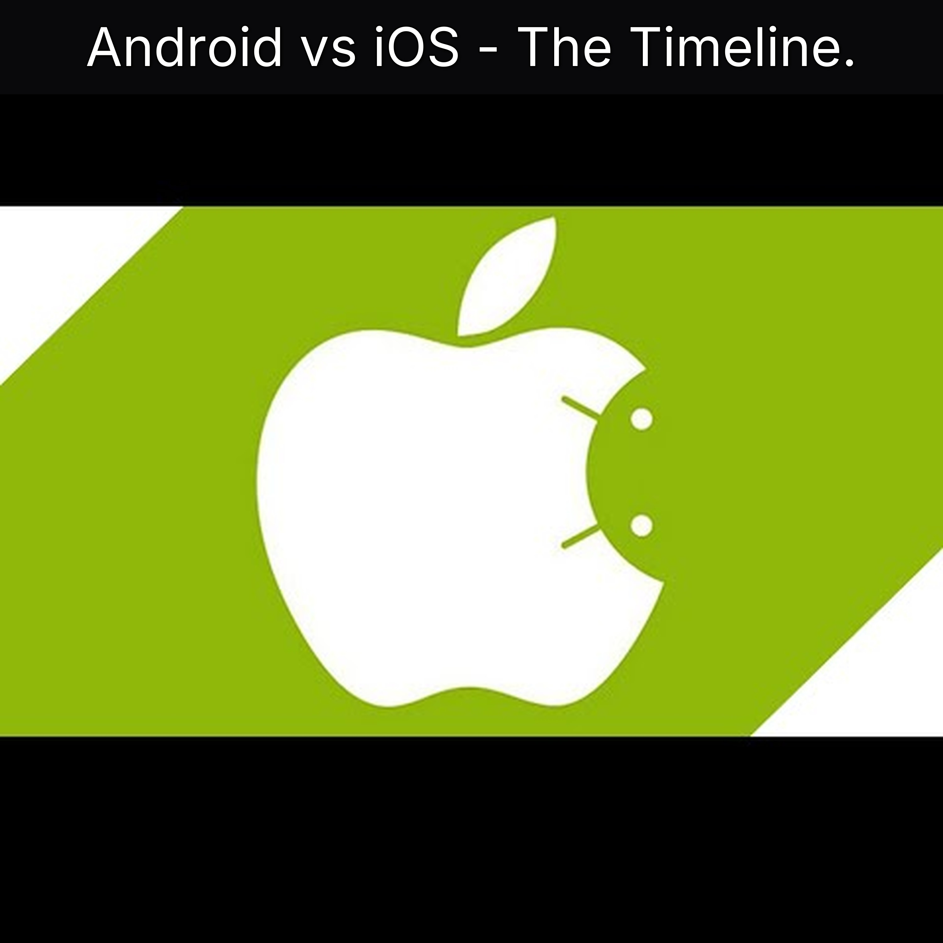 Android vs iOS - The Timeline.