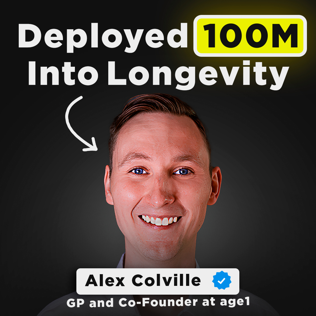 How Could a New Longevity Medicine Create $200B Per Year in Revenue? Dr. Greg Bailey and I asked top VC Alex Colville from age1