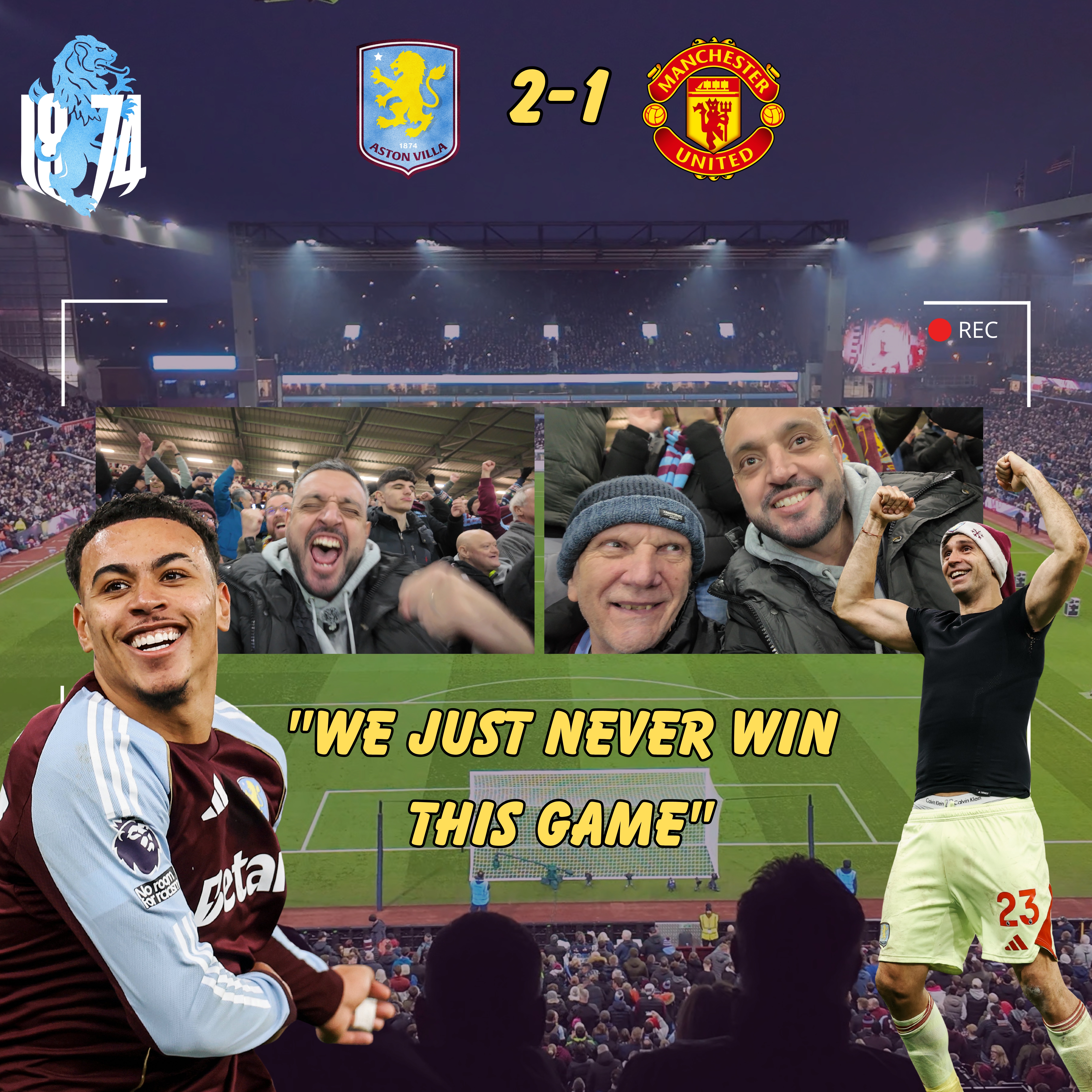 🔥 I Was There When Villa Beat Man United 😏🦁 | Matchday Vlog