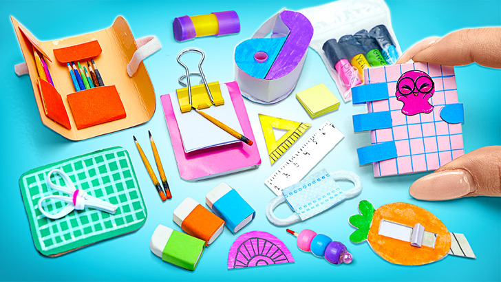 15+ Mini School Supplies to Craft at Home!