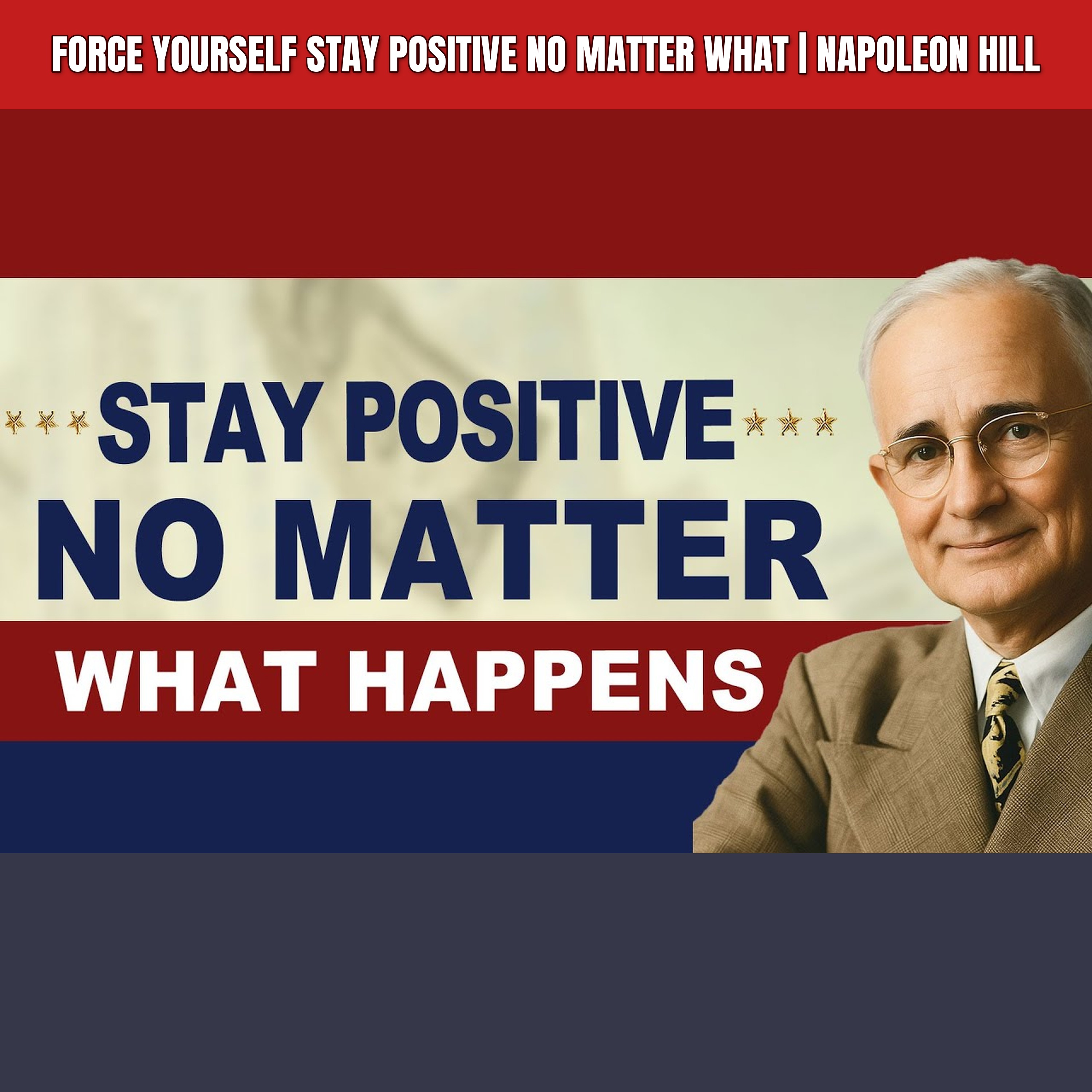 Force Yourself Stay POSITIVE No Matter What | Napoleon Hill