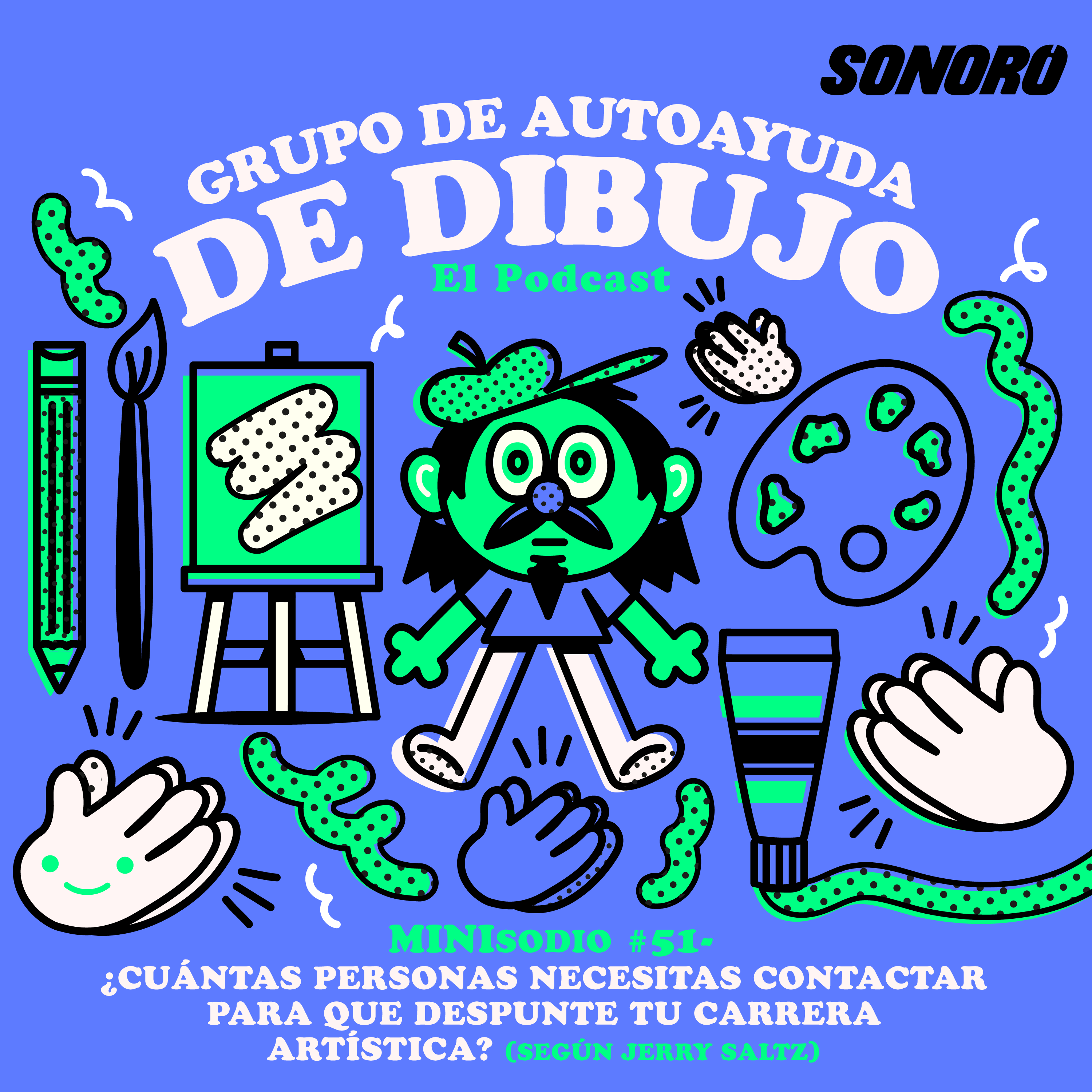 MINIsodio 51 - ¿Cuántas personas necesitas contactar para que despunte tu carrera artística? (según Jerry Saltz) episode artwork