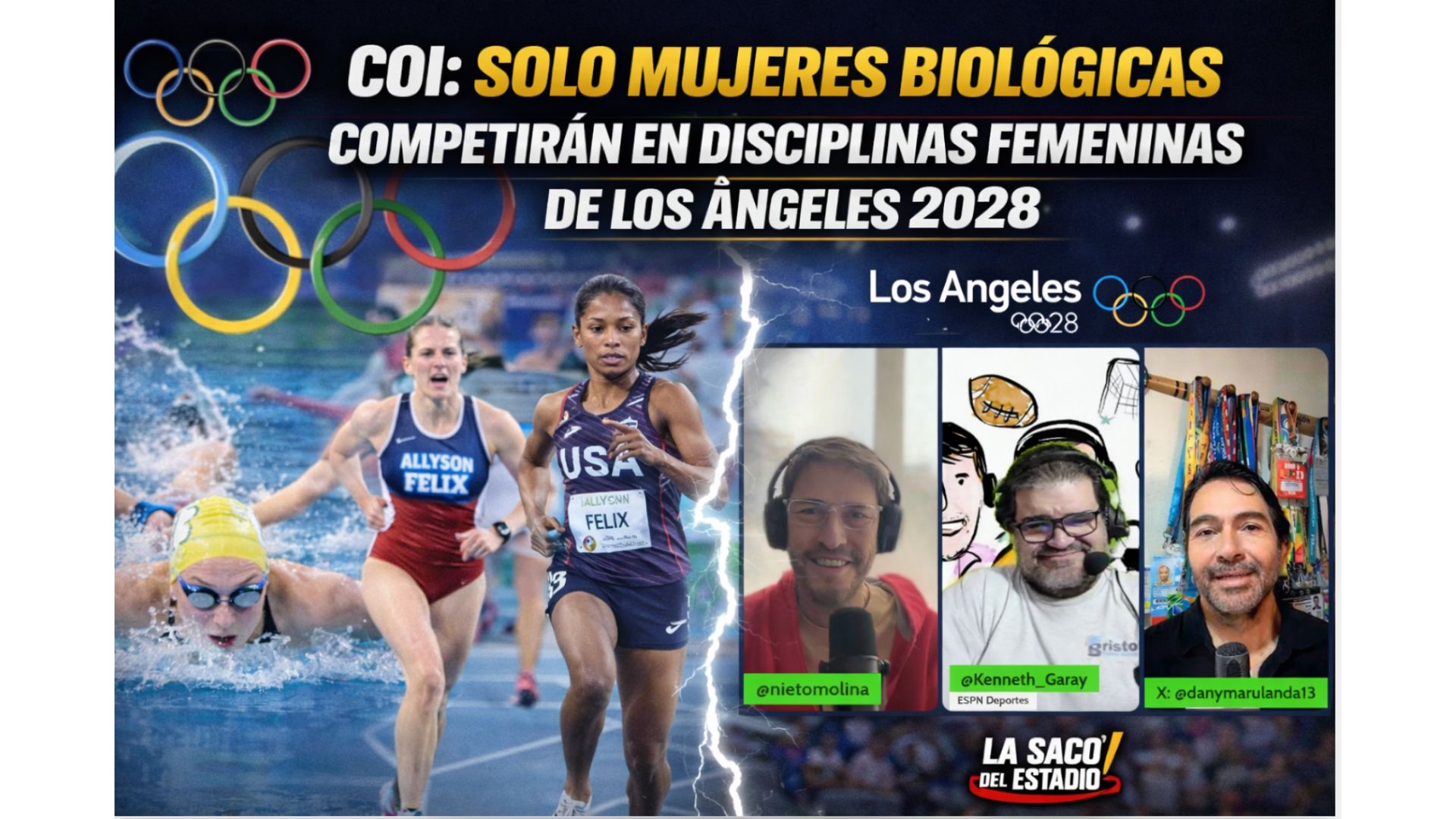 Sólo mujeres biolicas competirán en Olimpicos 2028 episode artwork