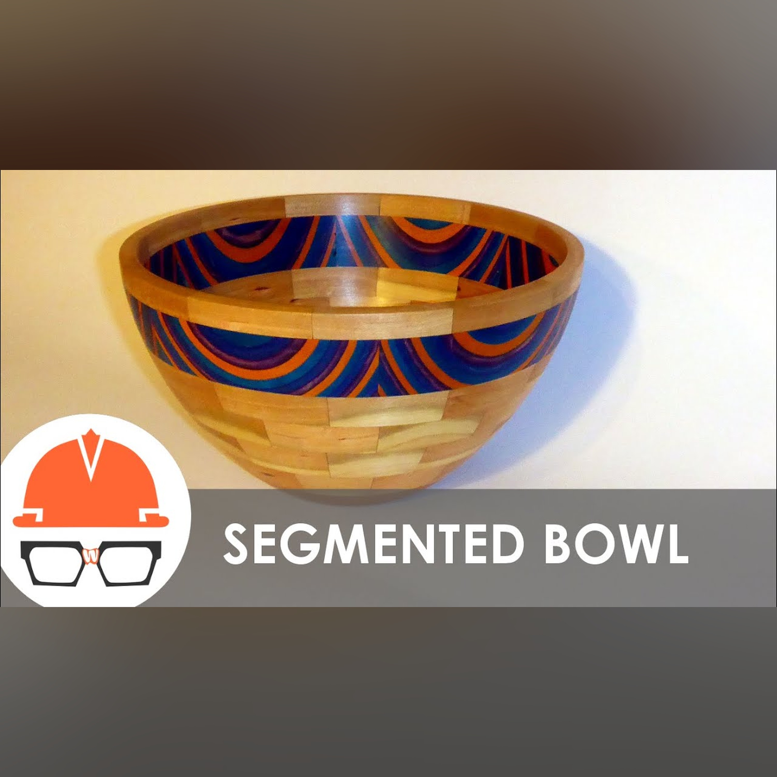 Turning a Segmented Bowl on the Lathe - Cherry and Spectraply