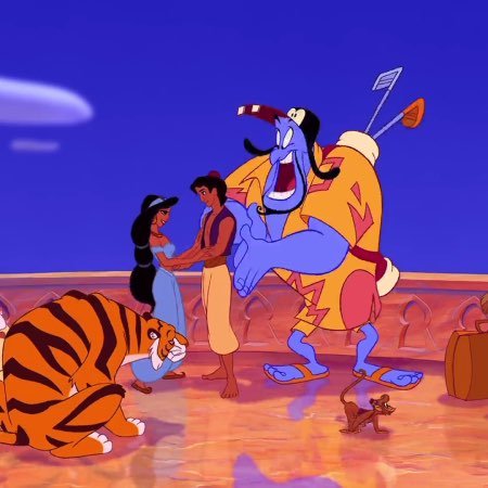 Andrew has beef with the original Aladdin episode artwork