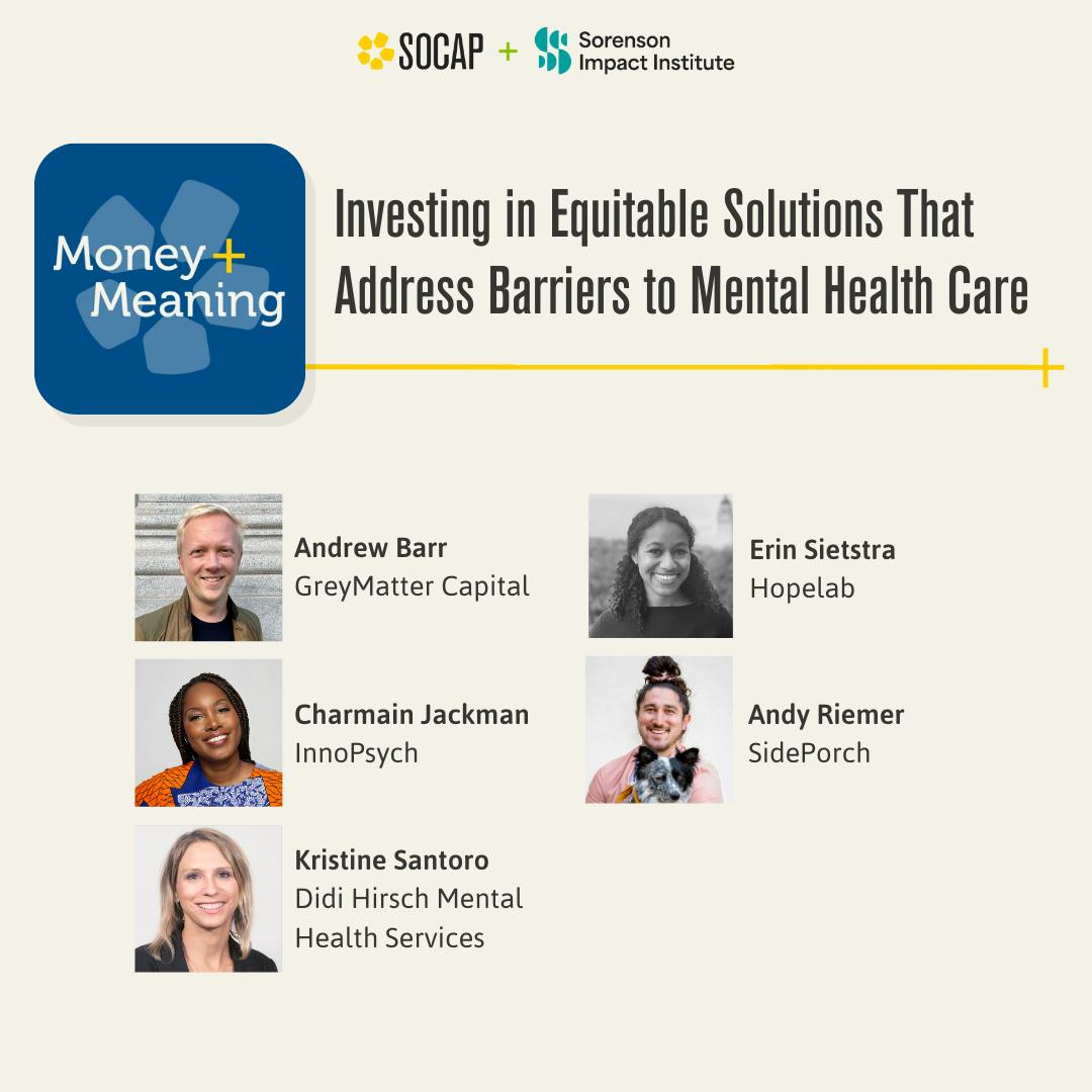 Investing in Equitable Solutions That Address Barriers to Mental Health Care Investing in Equitable Solutions That Address Barriers to Mental Health Care