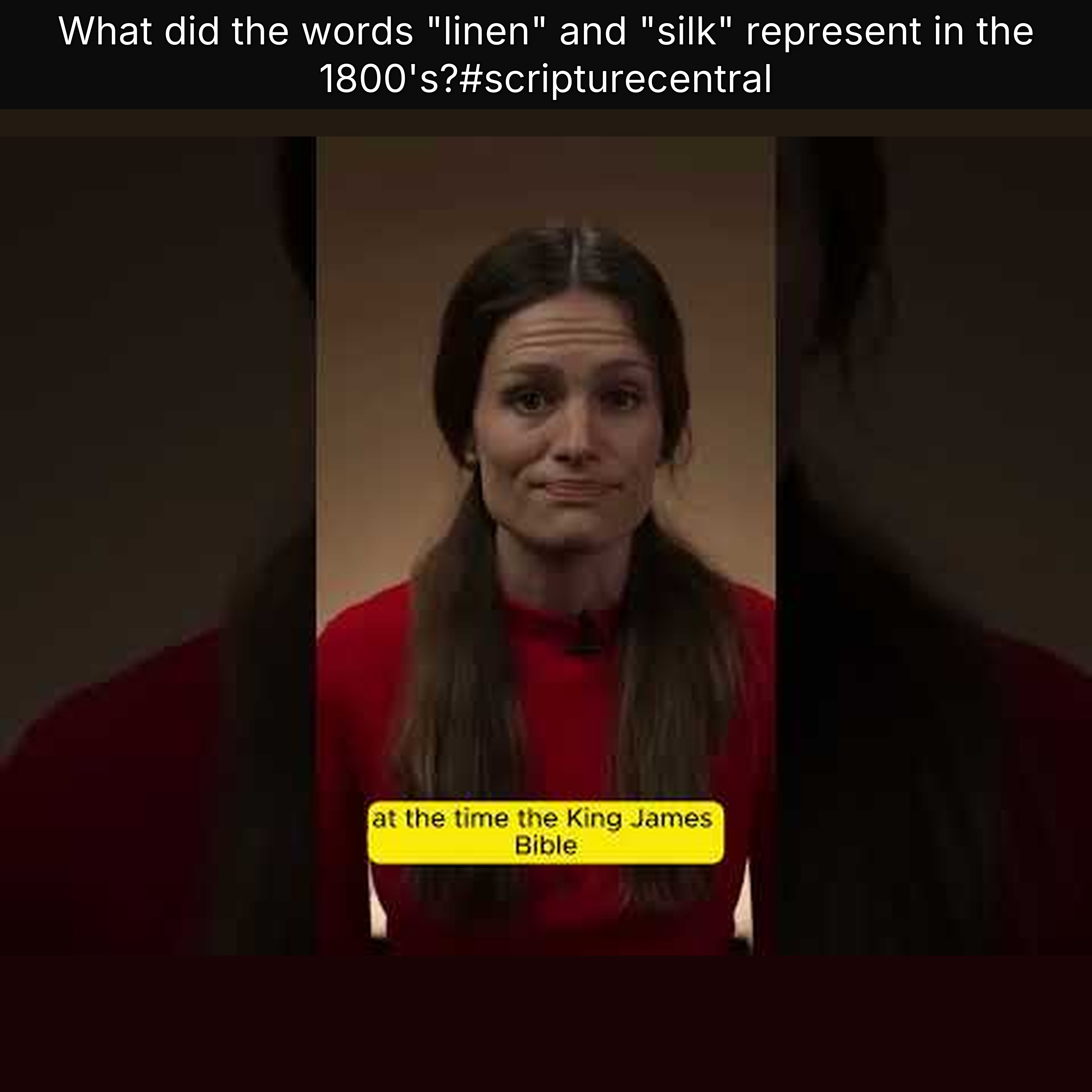 What did the words "linen" and "silk" represent in the 1800's?#scripturecentral episode artwork