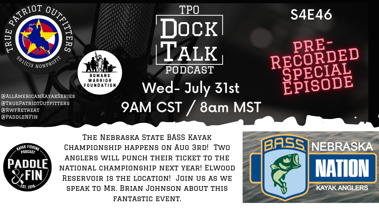 S4Ep046 - TPO Dock Talk - Recorded Interview with Brian Johnson of NE BASS Kayak