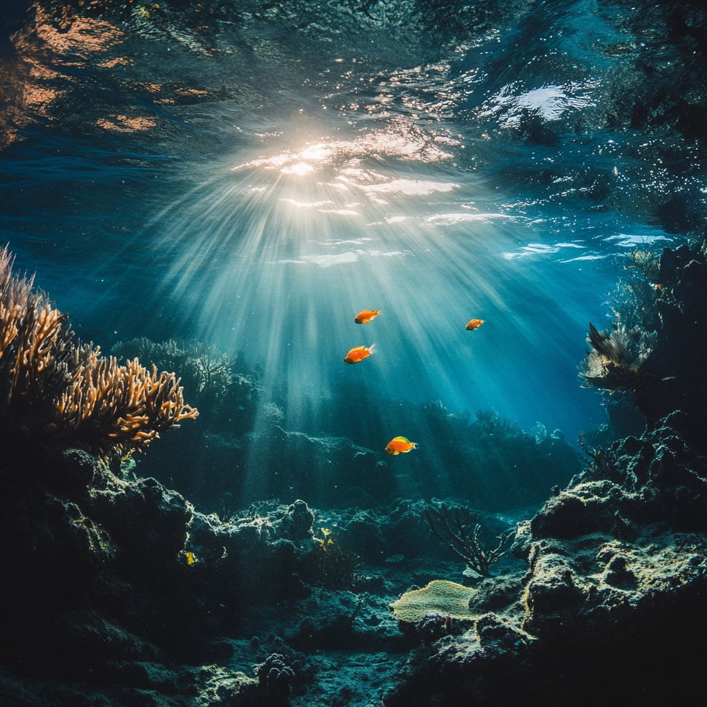 Deeply Relaxing Underwater Sounds - 8 Hours | Deep Ocean Sounds - Sleep, Relax, Study, Meditation