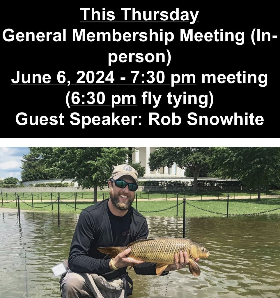 Rob's Trout Unllimited Talk On Unusual Urban Fishing Locations | Live From Northern Virginia Trout Unlimited